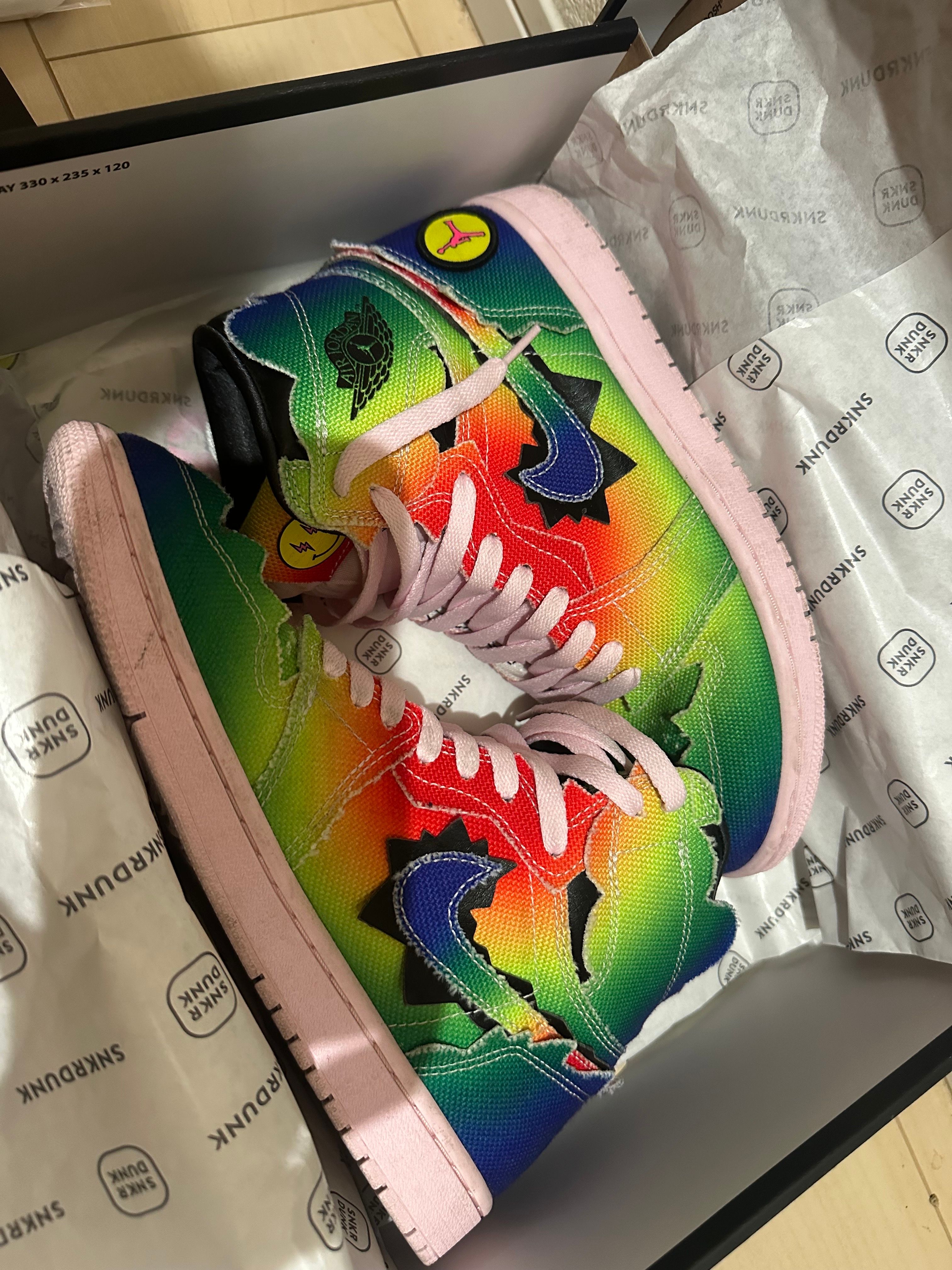 J Balvin × Nike Air Jordan 1 High OG "Rainbow"