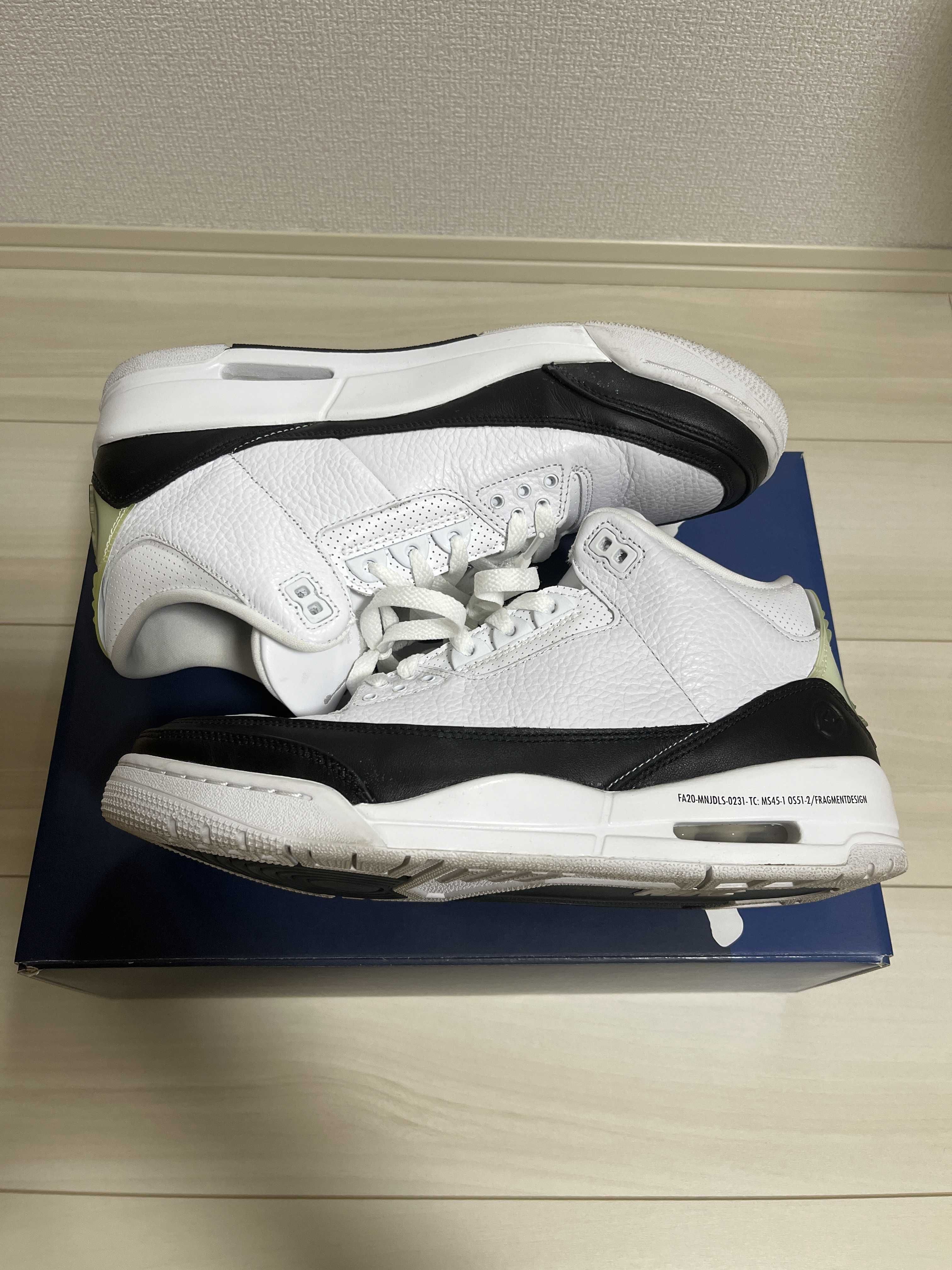 Fragment × Nike Air Jordan 3 "White/Black"