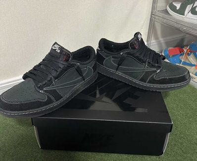 Travis Scott × Nike Air Jordan 1 Low OG SP "Black Phantom"