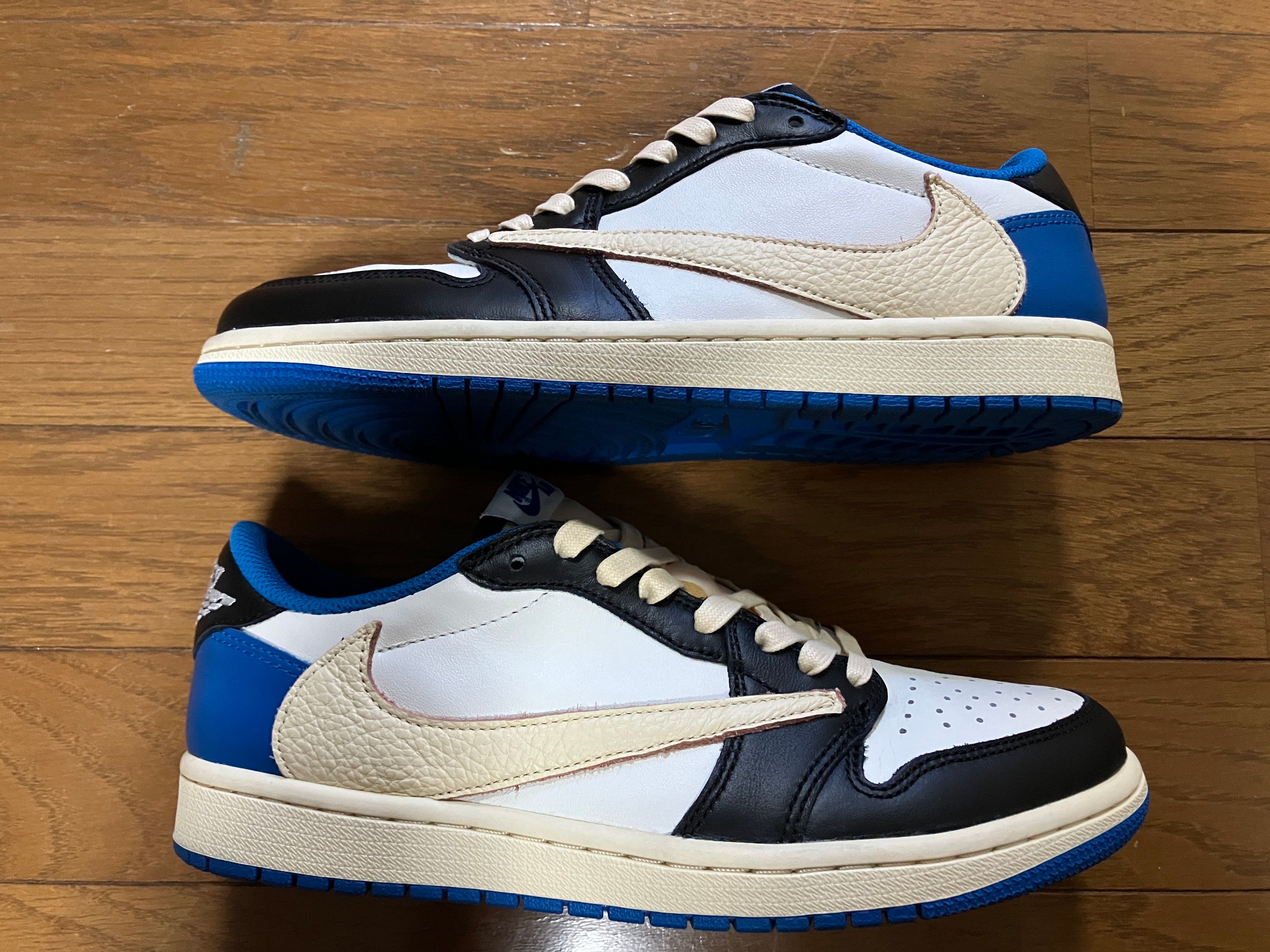 Travis Scott × fragment design × Nike Air Jordan 1 Low OG SP "Military Blue"