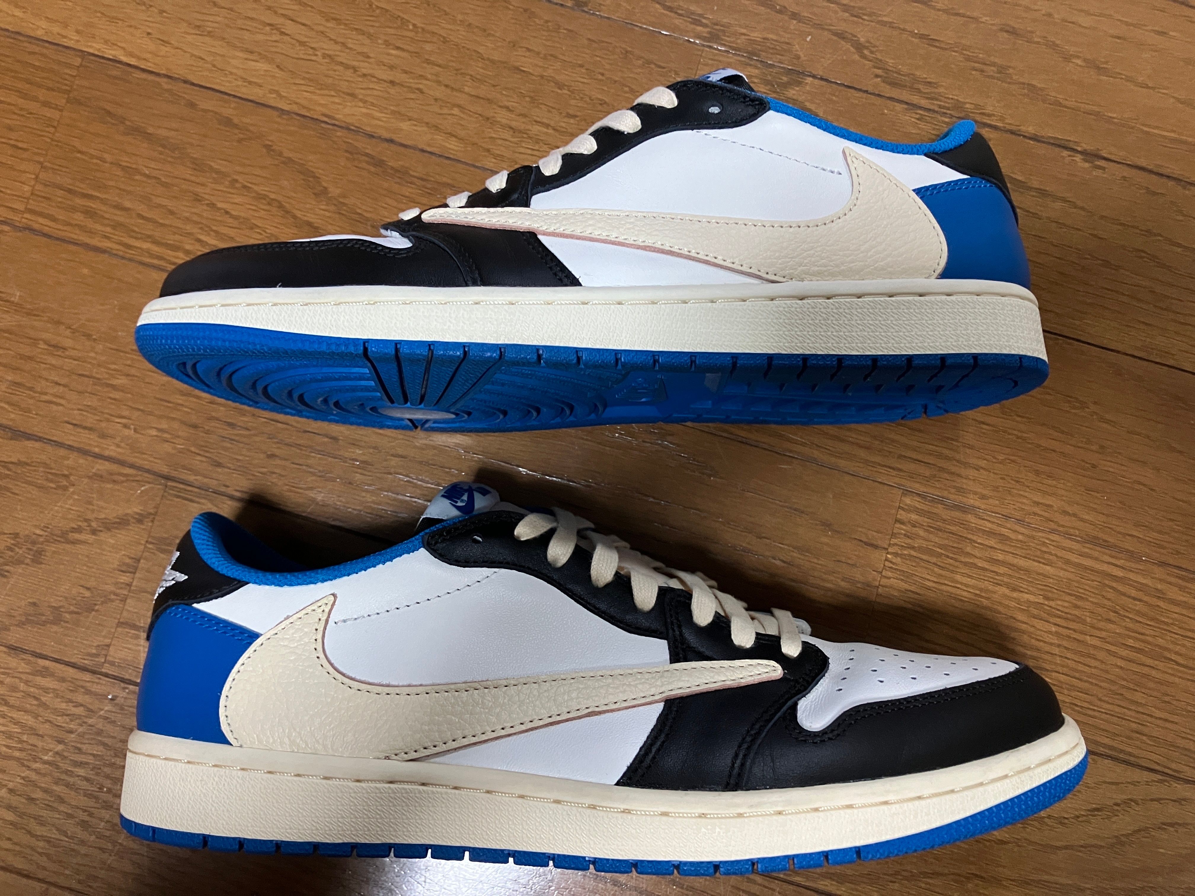 Travis Scott × fragment design × Nike Air Jordan 1 Low OG SP "Military Blue"