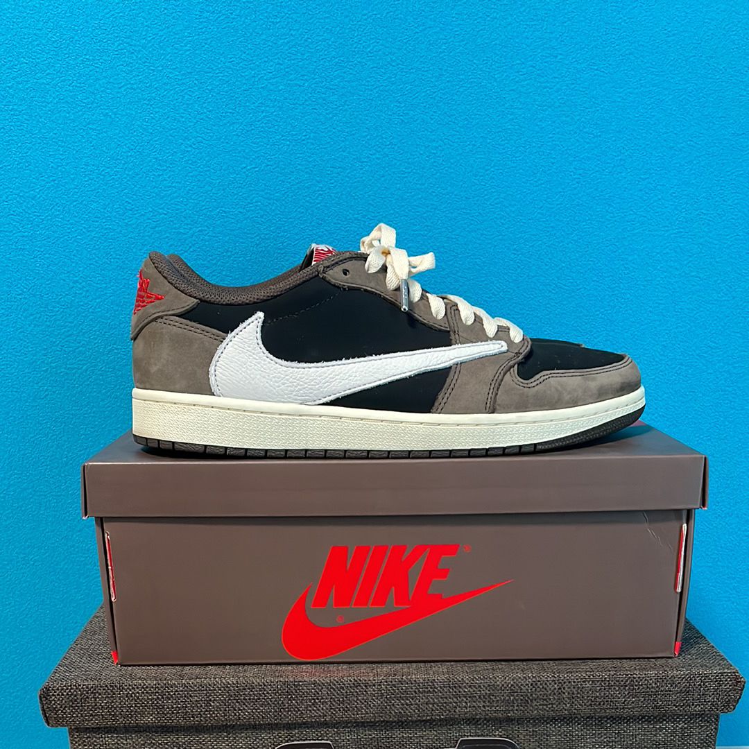 Travis Scott × Nike Air Jordan 1 Low OG SP-T "Black/Dark Mocha"