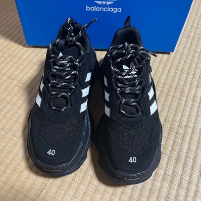 adidas × BALENCIAGA Triple S Sneaker "Black"