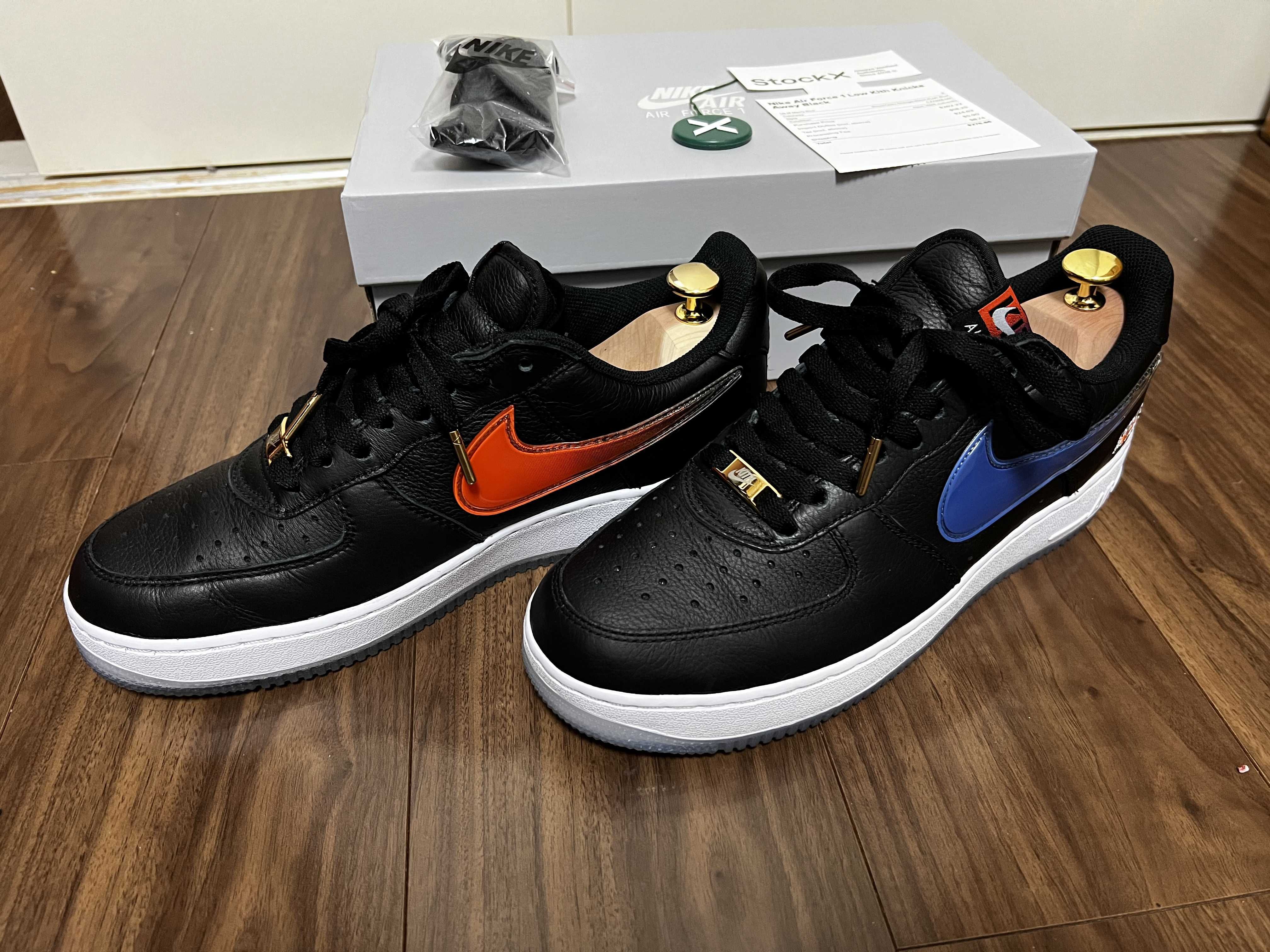 KITH × Nike Air Force 1 Low New York Knicks "Black/Brilliant Orange/Rush/Brilliant White"