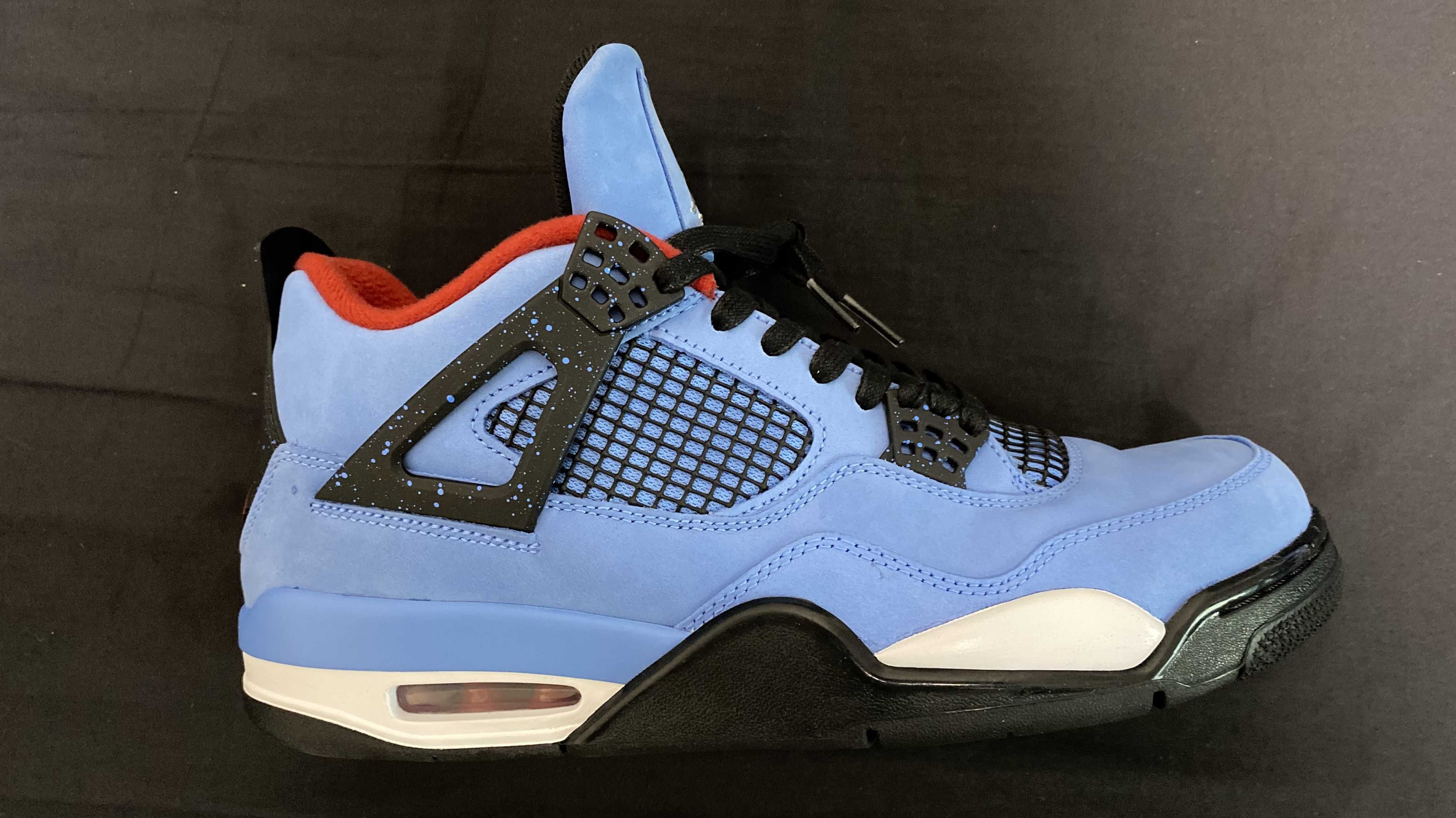 Travis Scott × Nike Air Jordan 4 Retro Cactus Jack "University Blue"