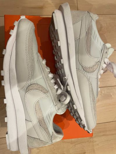 sacai × Nike LDV Waffle "Triple White"