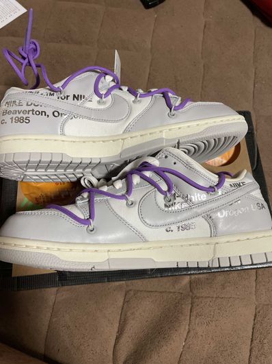 Off-White × Nike Dunk Low "Sail/Neutral Gray"