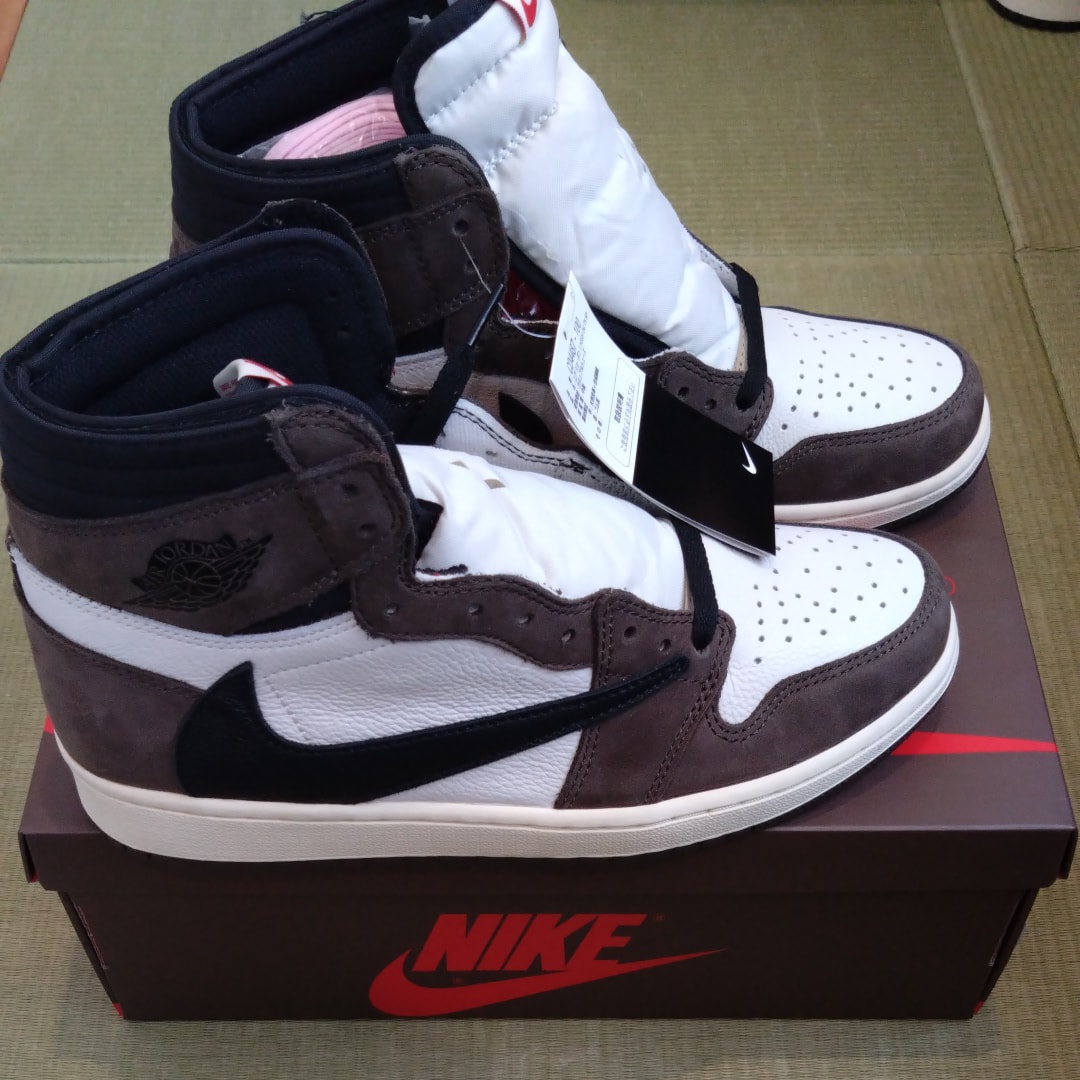 Travis Scott × Nike Air Jordan 1 Retro High OG TS SP "Sail/Dark Mocha"