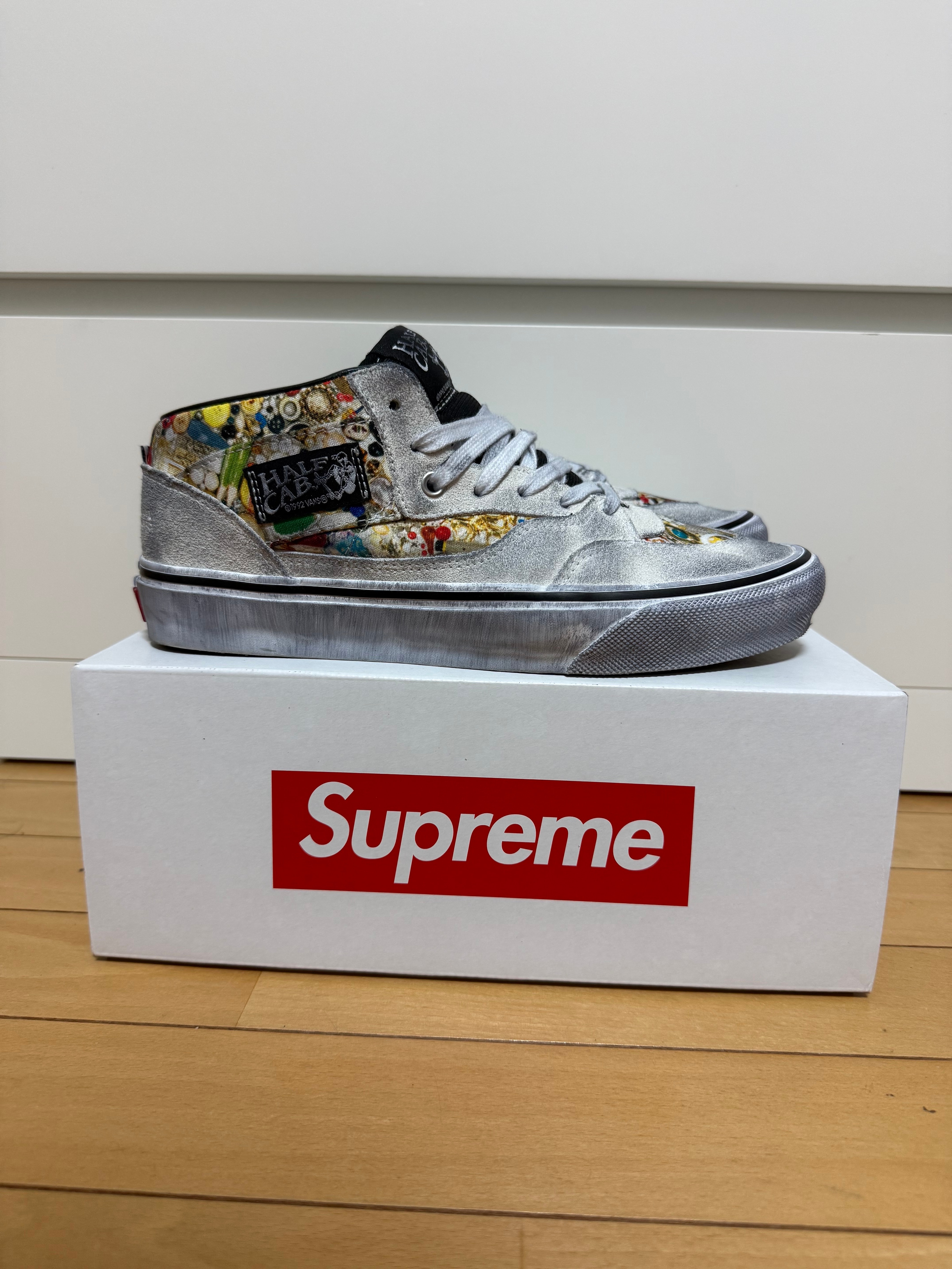 Supreme × Mike Kelley × Vans Half Cab "White" (26SS Week8)