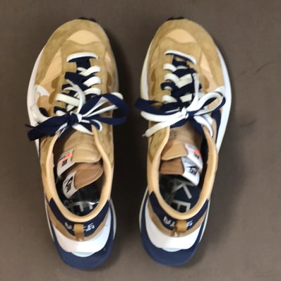 Sacai × Nike Vapor Waffle "Sesame And Blue Void"