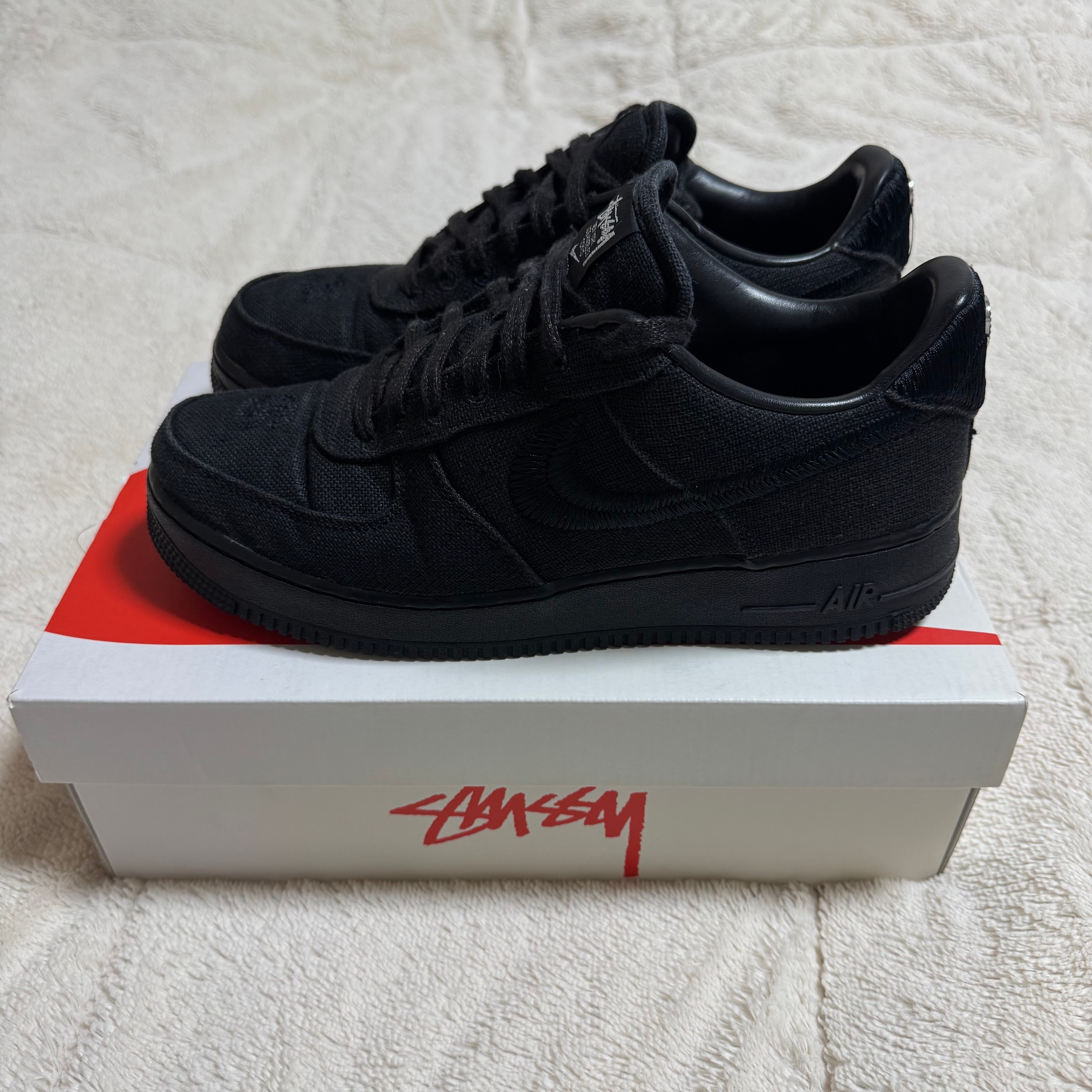 Stussy × Nike Air Force 1 Low "Triple Black"