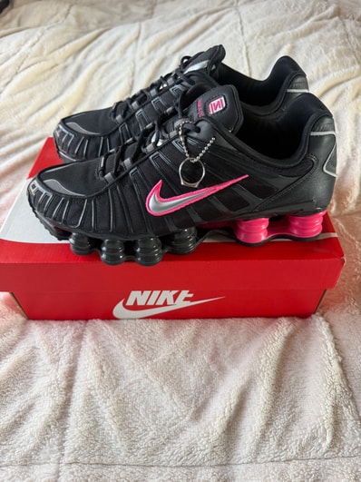 Nike Women's Shox TL "Off Noir/Hyper Pink/Metallic Silver"