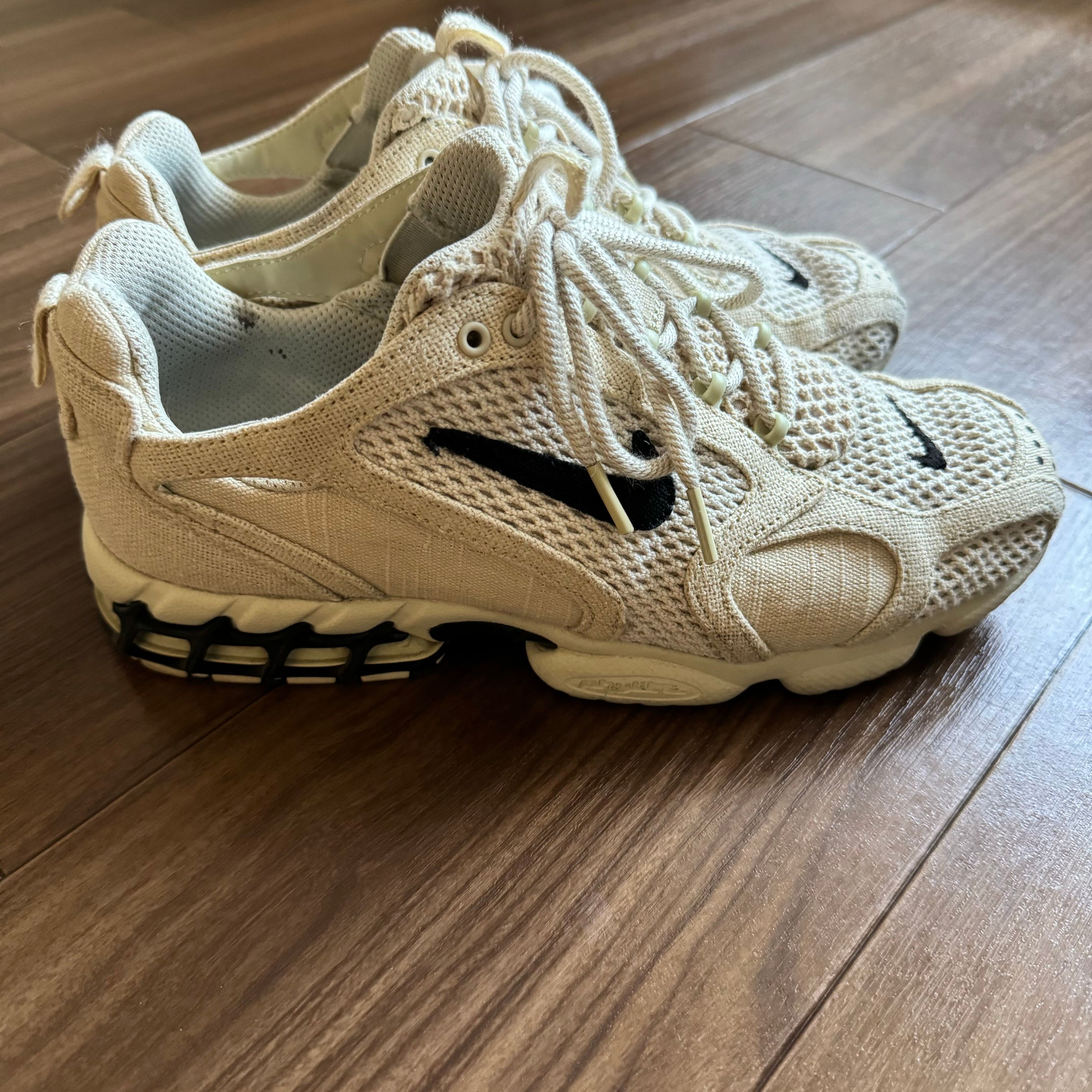 Stussy × Nike Air Zoom Spiridon CG 2 "Fossil/Black"