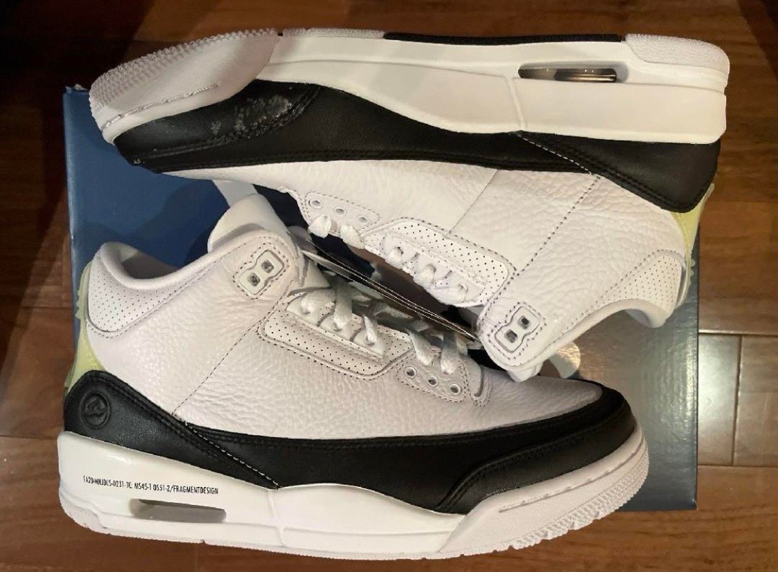 Fragment × Nike Air Jordan 3 "White/Black"