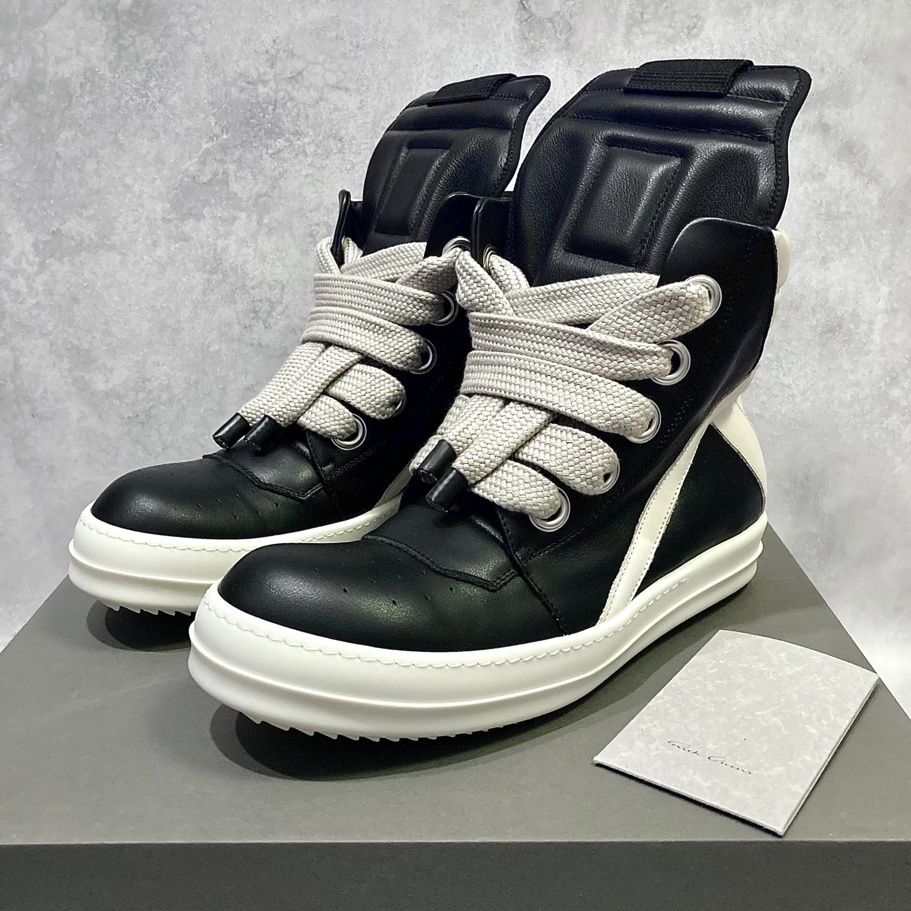未使用タグ付き　RickOwens リックオウエンス　オープンタンク リックオウエンス SS26 ジャンボレース ジオバスケット レザー