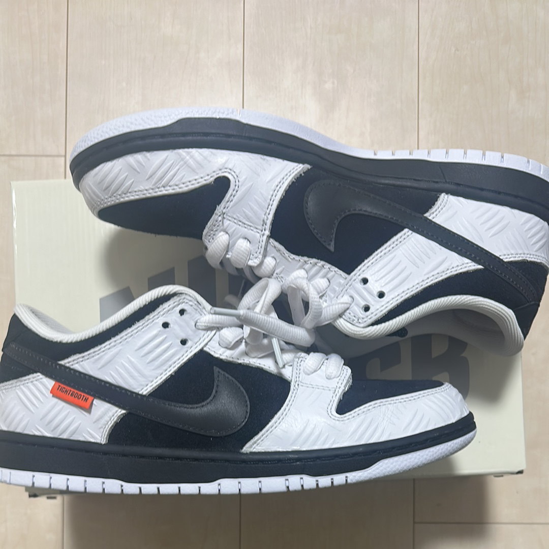 TIGHTBOOTH × Nike SB Dunk Low Pro QS "Black and White"
