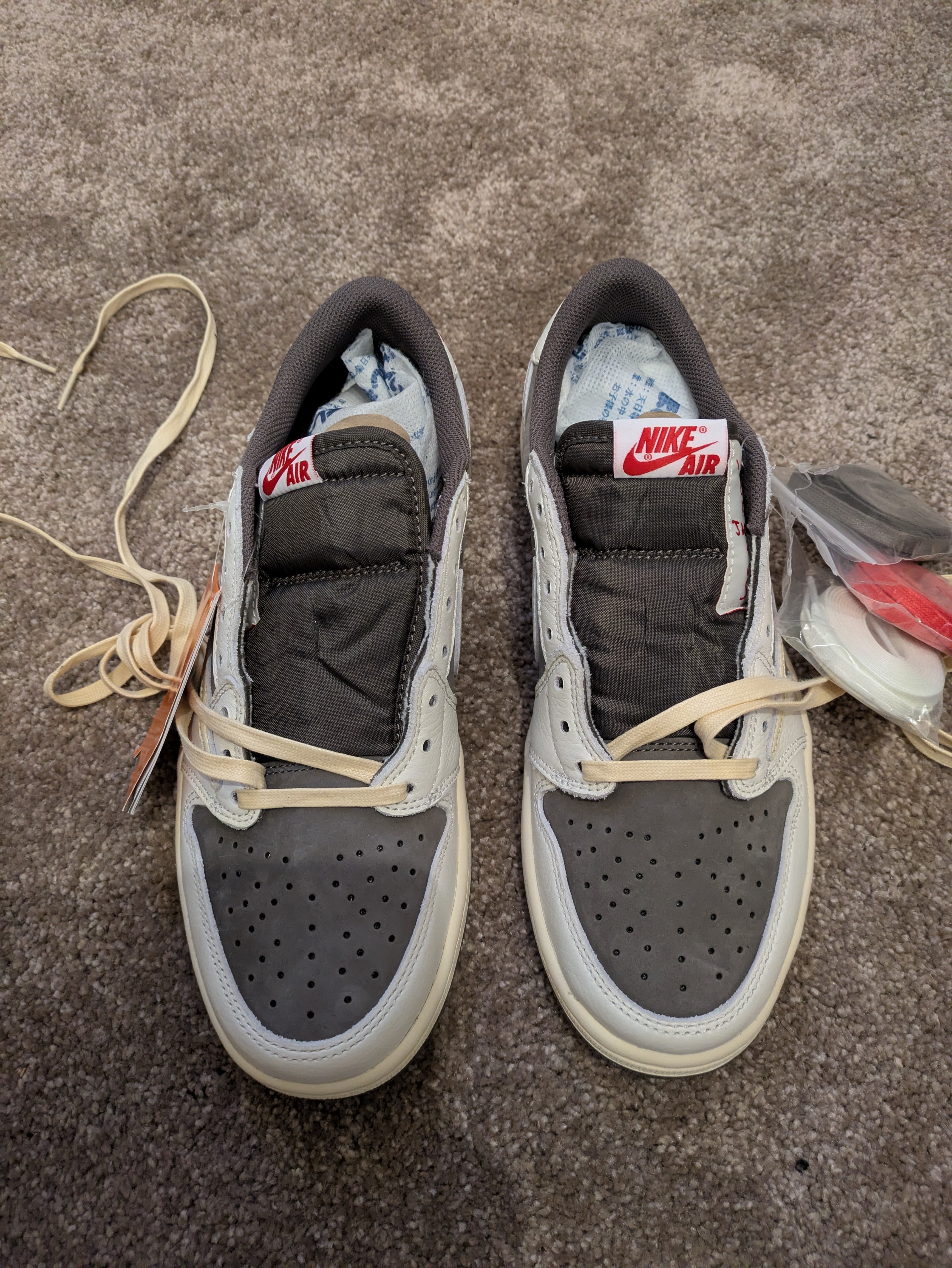 Travis Scott × Nike Air Jordan 1 Low OG SP "Reverse Mocha/Sail and Ridgerock"