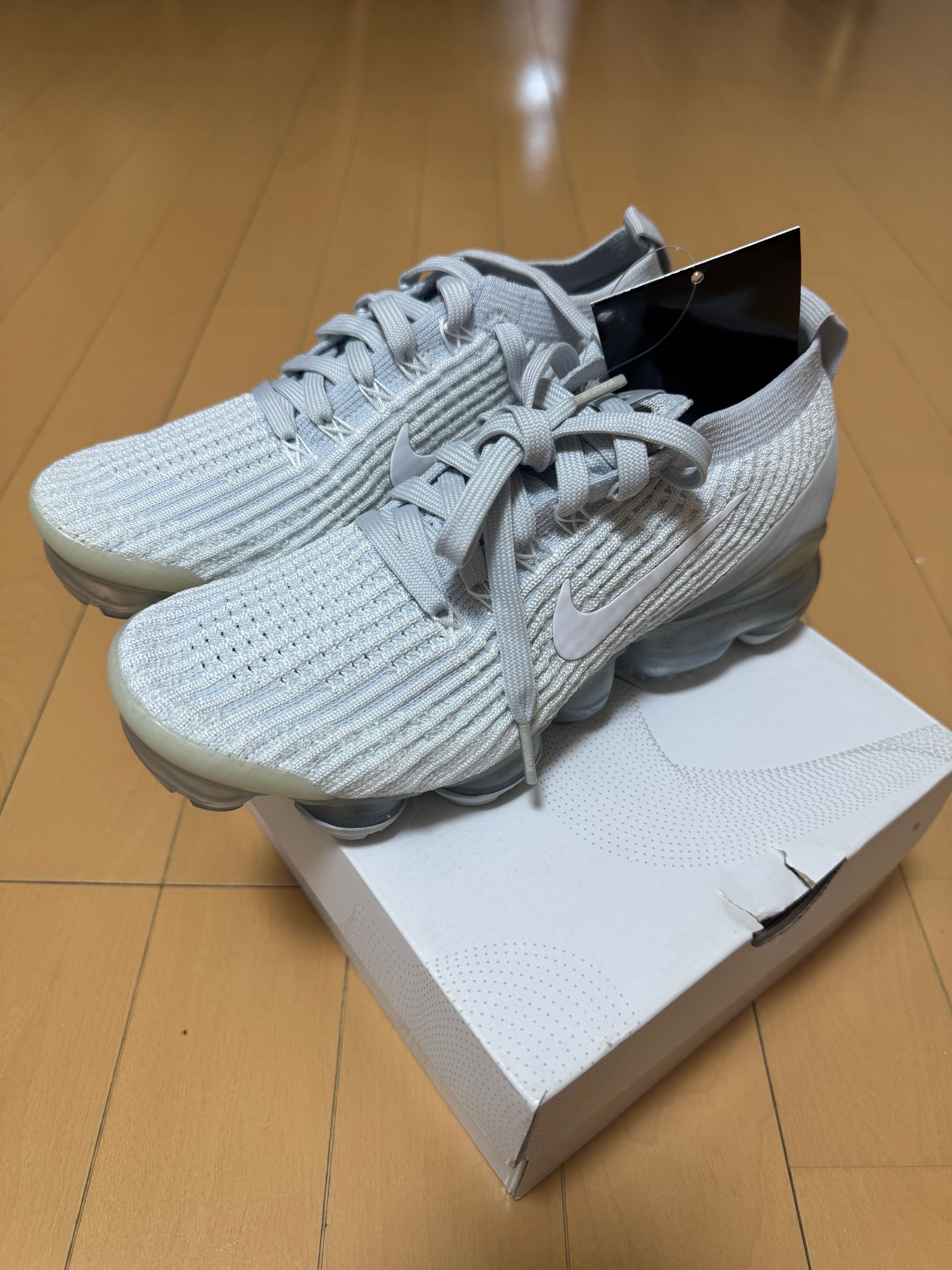 NIKE Women's AIR VAPORMAX FLYKNIT 3 "WHITE/PURE PLATINUM"