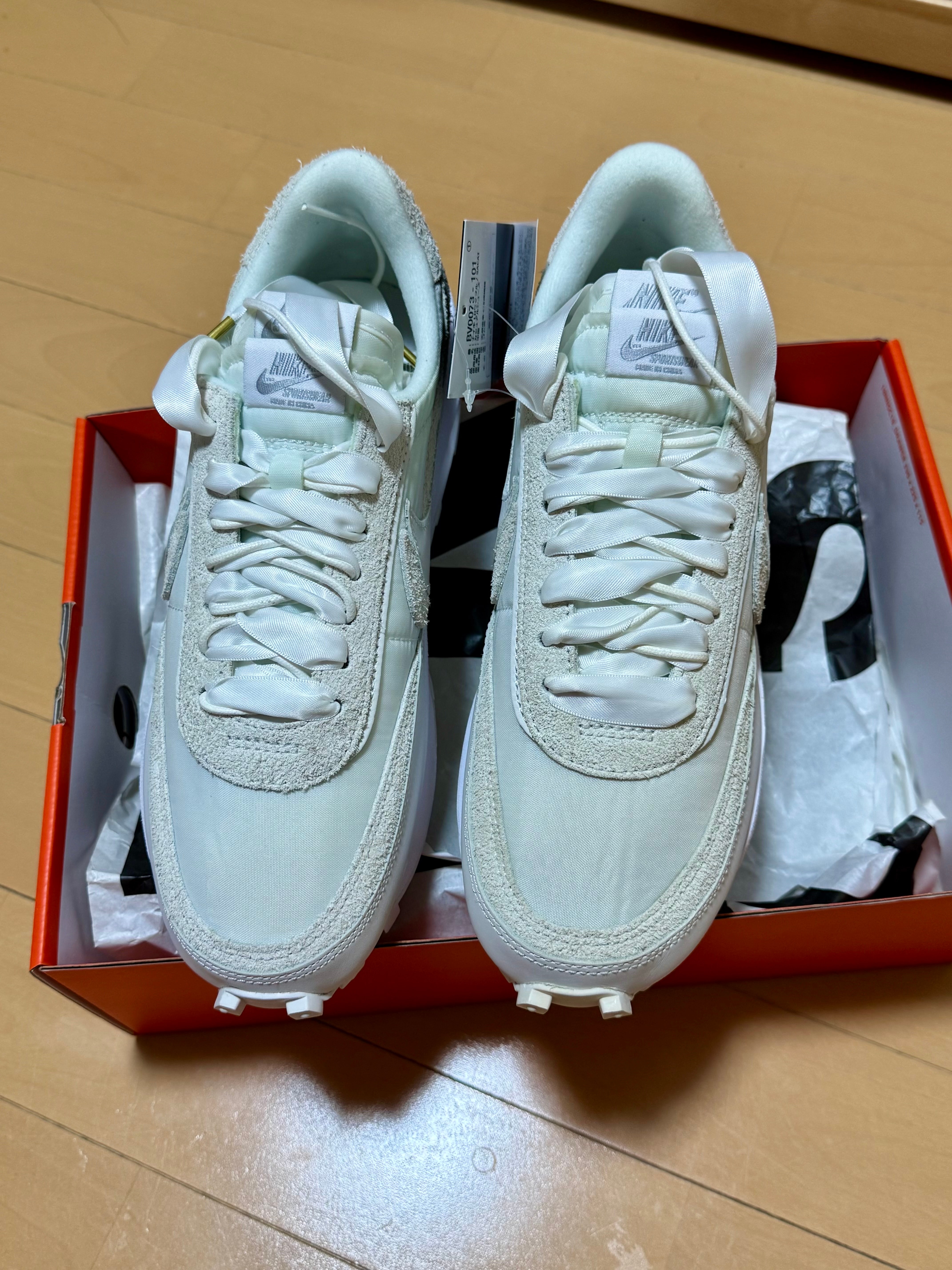 sacai × Nike LDV Waffle "Triple White"