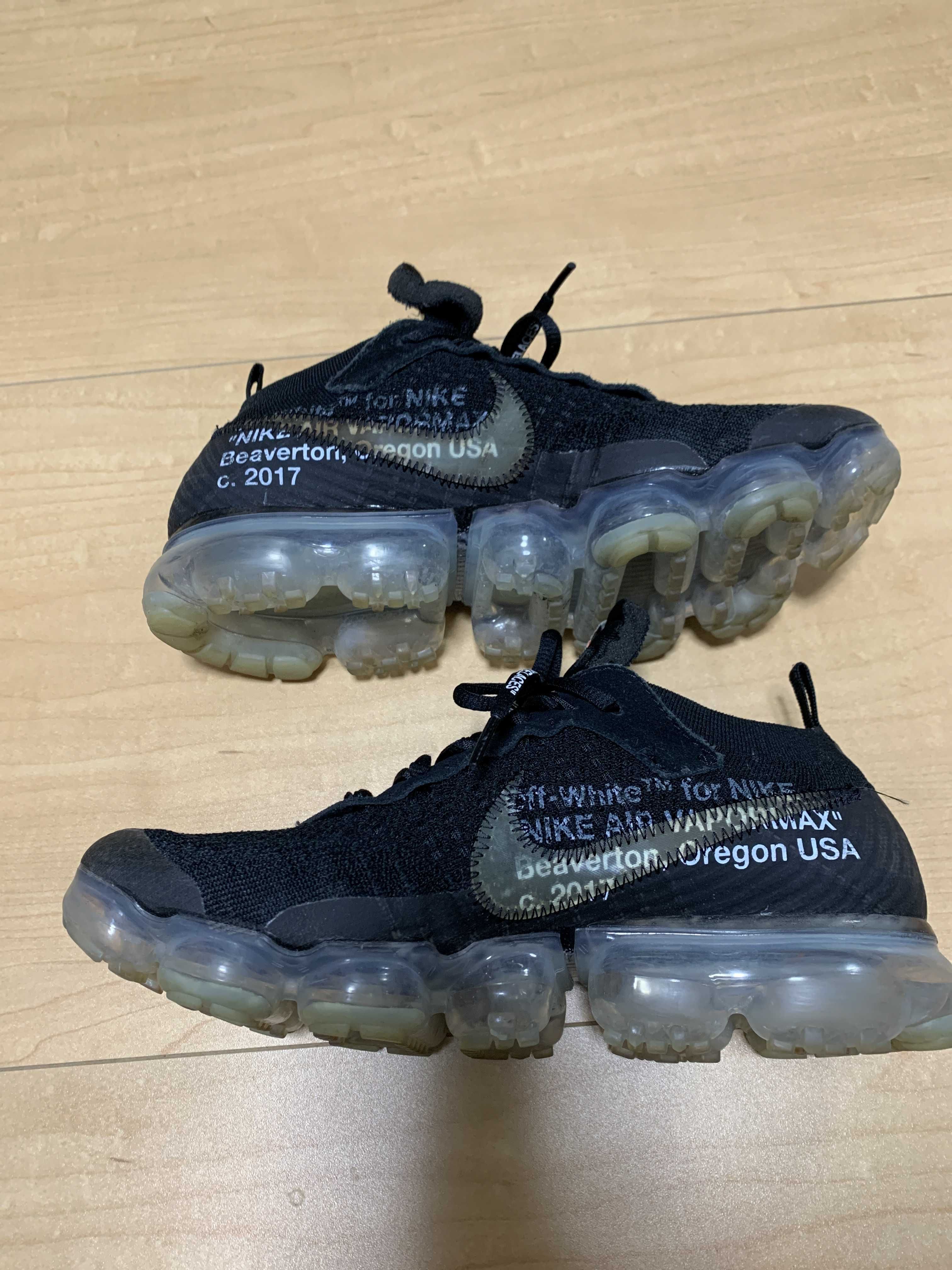 Off-White × Nike Air Vapormax "Black/Total Orange/Clear"