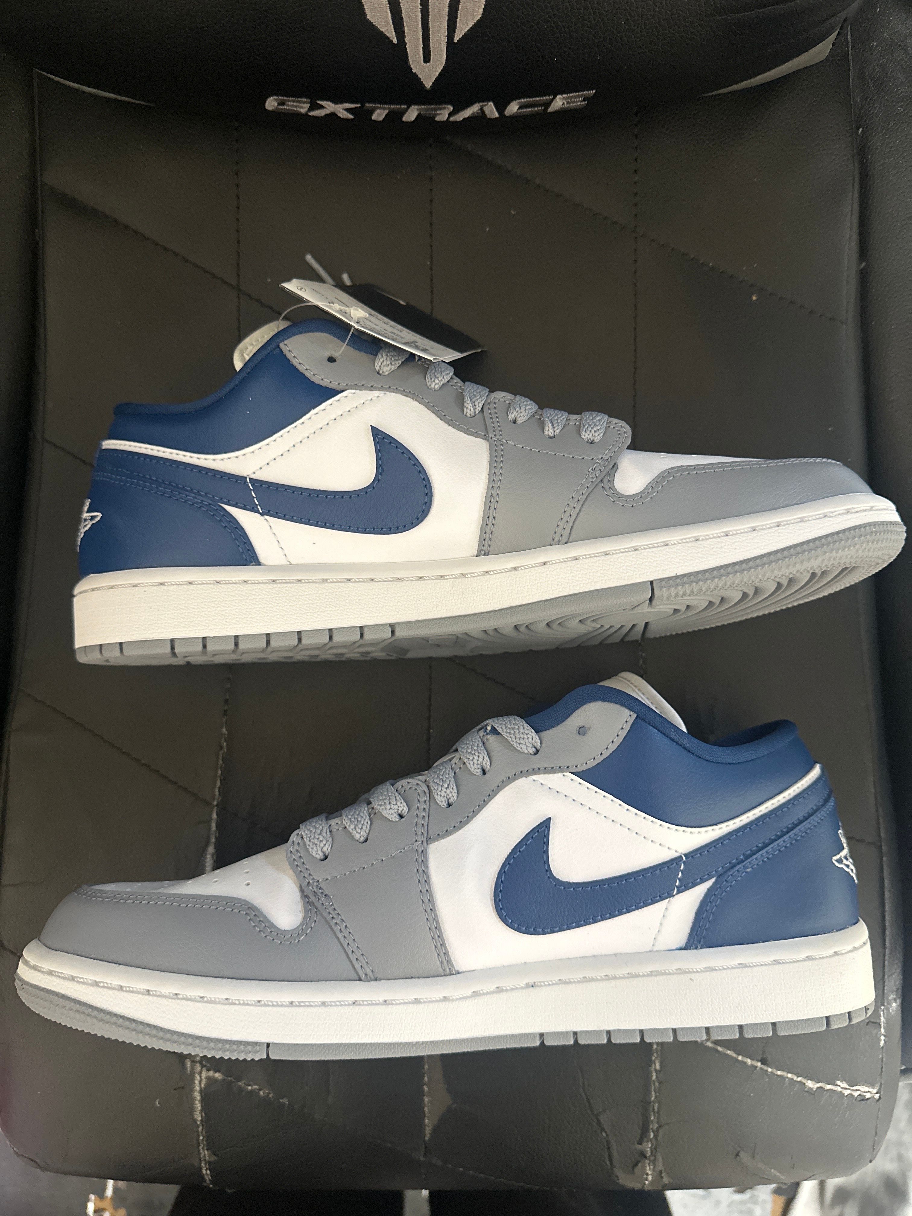 Nike Women's Air Jordan 1 Low "Grey and Blue"