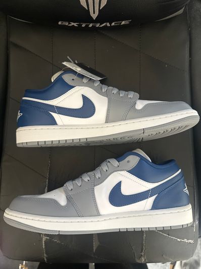 Nike Women's Air Jordan 1 Low "Grey and Blue"