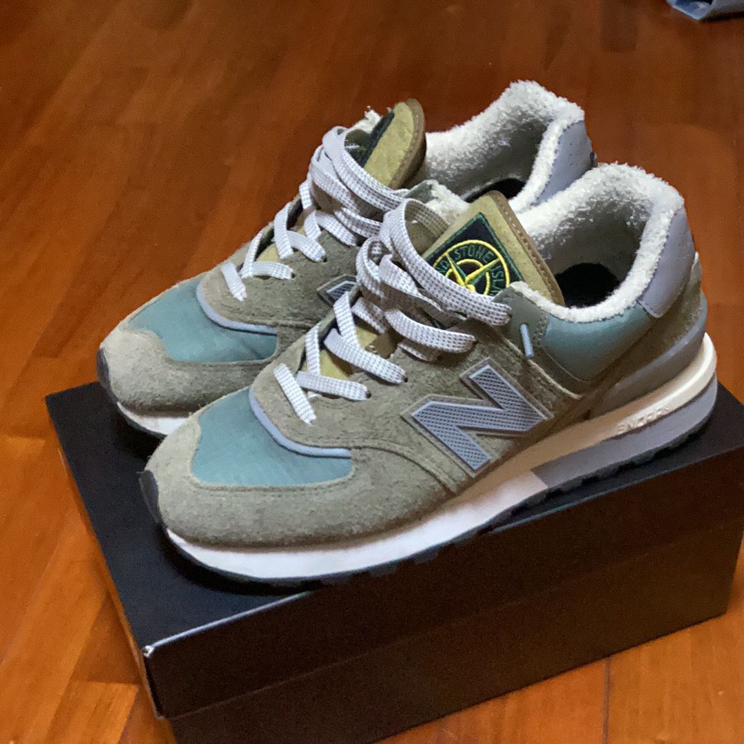 Stone Island × New Balance 574 Legacy "Green"