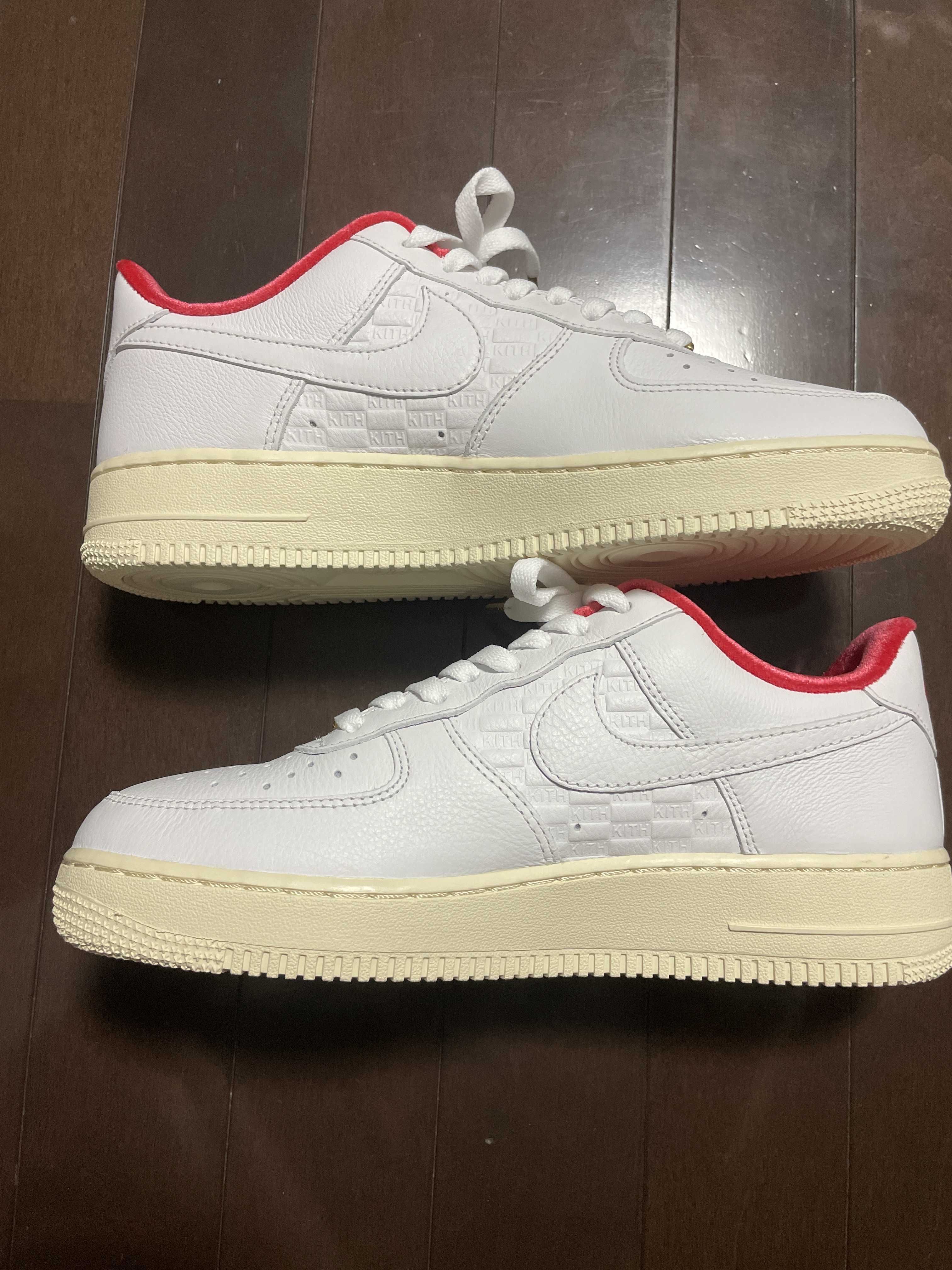 KITH × Nike Air Force 1 Low "White/Red"