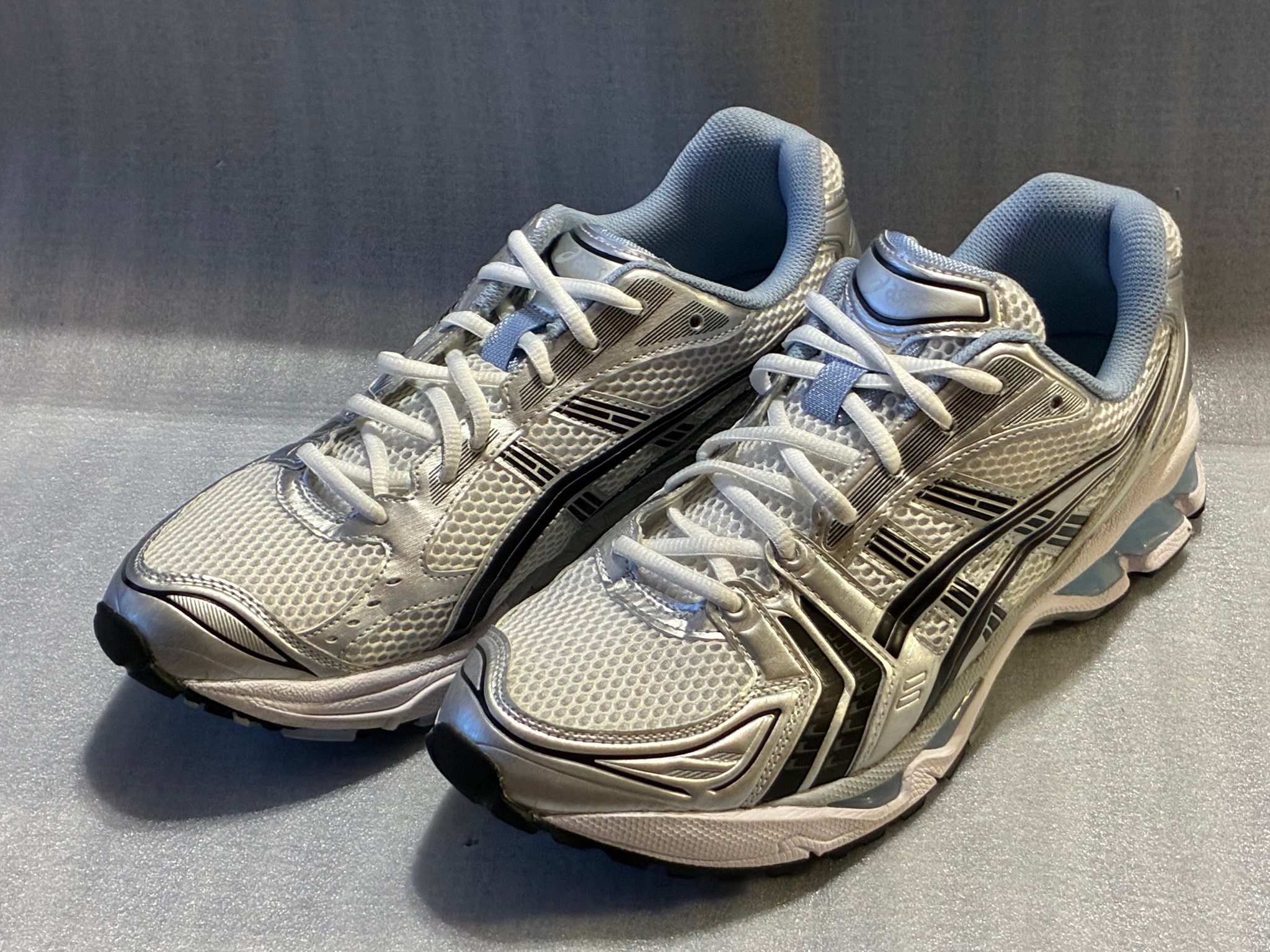JJJJound × Asics Gel-Kayano 14 "White/Black/Blue"