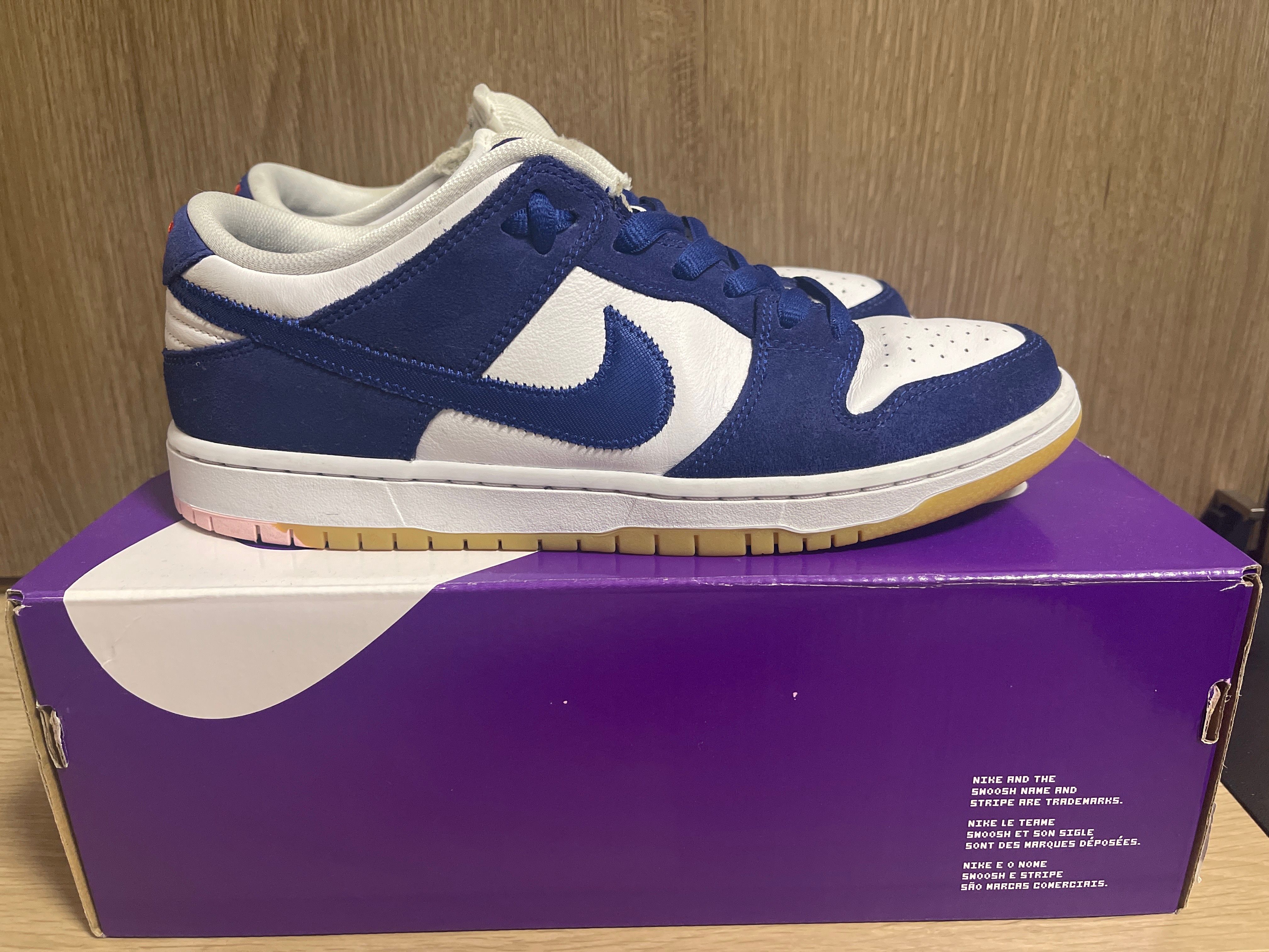 Nike SB Dunk Low "Los Angeles Dodgers/Deep Royal Blue"