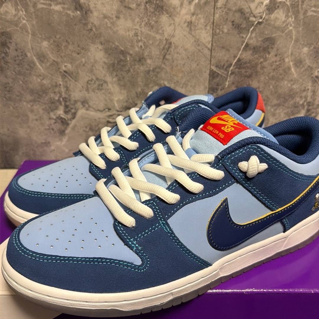 Why So Sad? × Nike SB Dunk Low "Coastal Blue/Speed Yellow-University Red"
