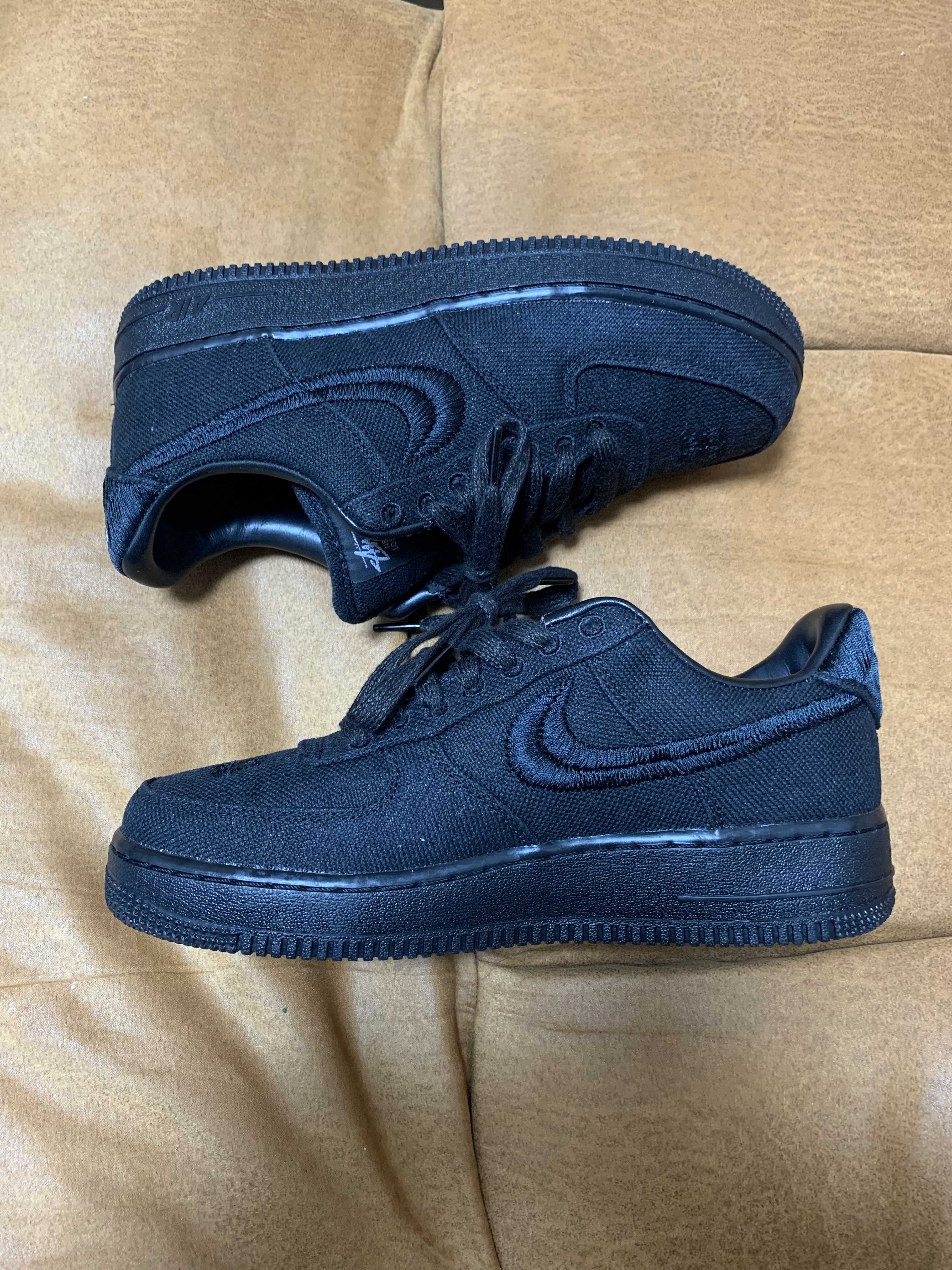 Stussy × Nike Air Force 1 Low "Triple Black"