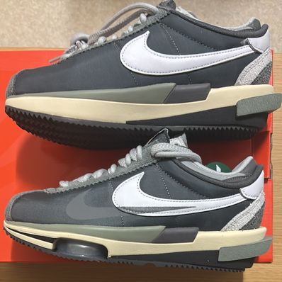 sacai × Nike Zoom Cortez "Iron Grey"