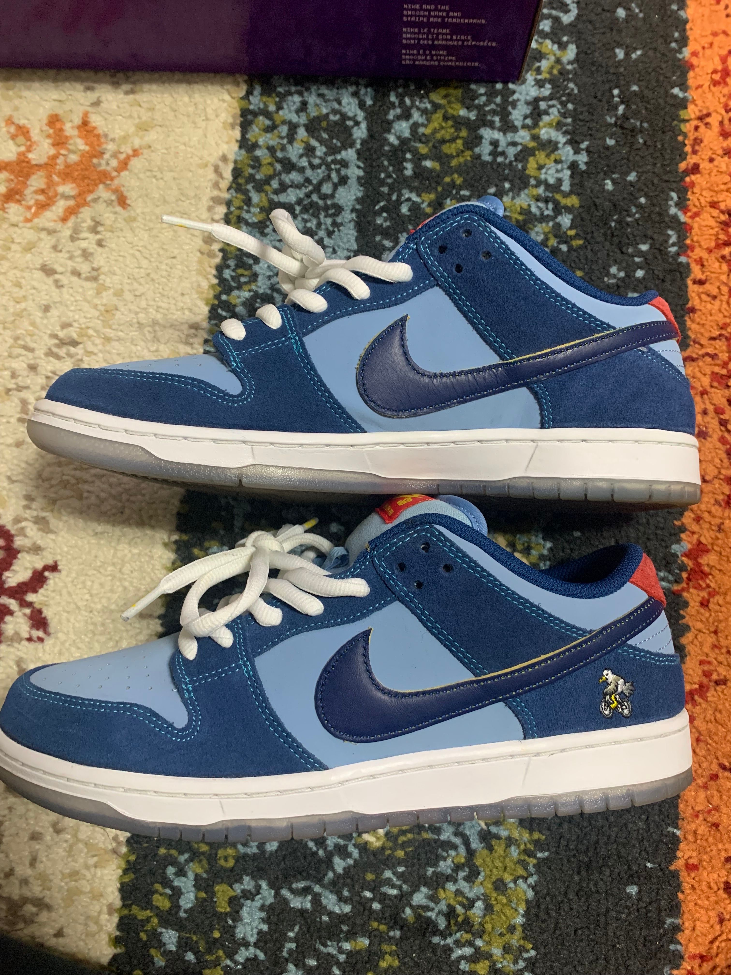 Why So Sad? × Nike SB Dunk Low "Coastal Blue/Speed Yellow-University Red"