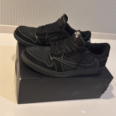 Travis Scott × Nike Air Jordan 1 Low OG SP "Black Phantom"