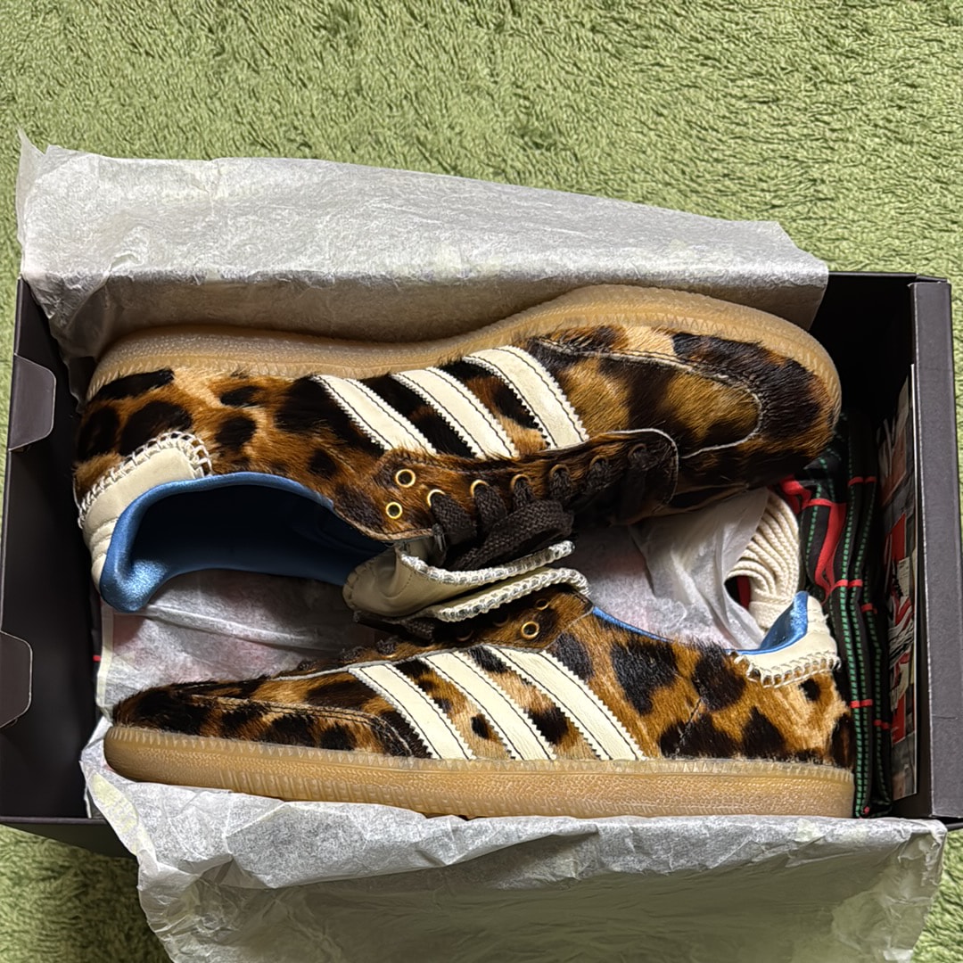 Wales Bonner × adidas Samba Pony Leo Low "Dark Brown/Cream White"