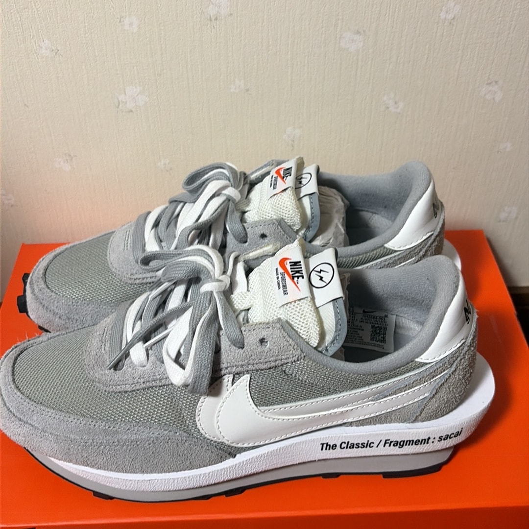 fragment design × sacai × Nike LD Waffle "Light Smoke Grey"