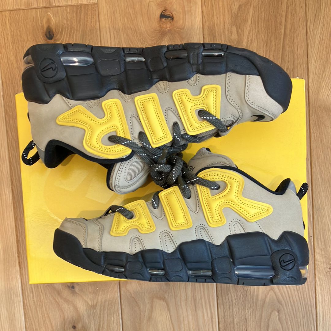 AMBUSH × Nike Air More Uptempo Low "Vivid Sulfur and Limestone"