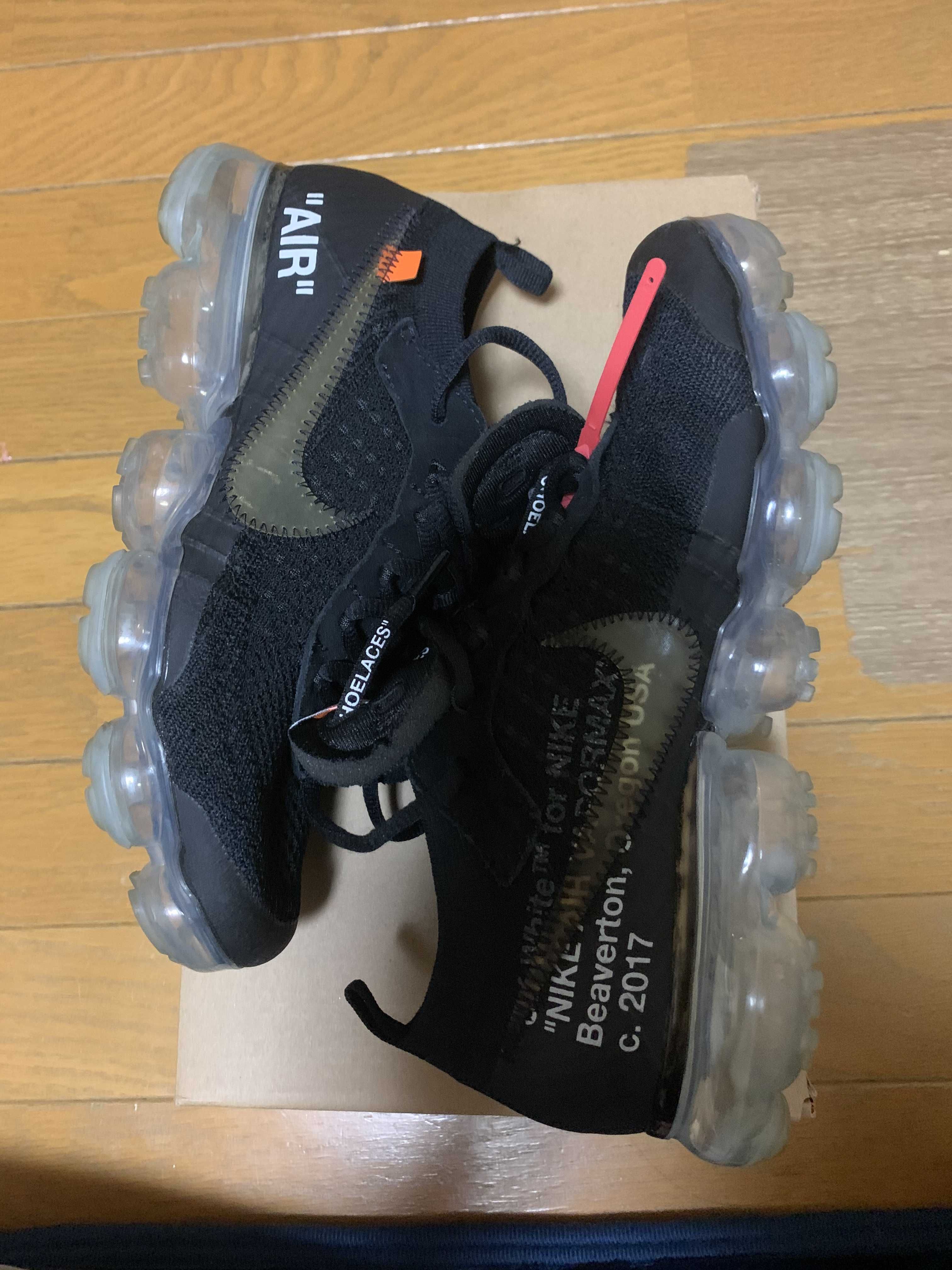 Off-White × Nike Air Vapormax "Black/Total Orange/Clear"
