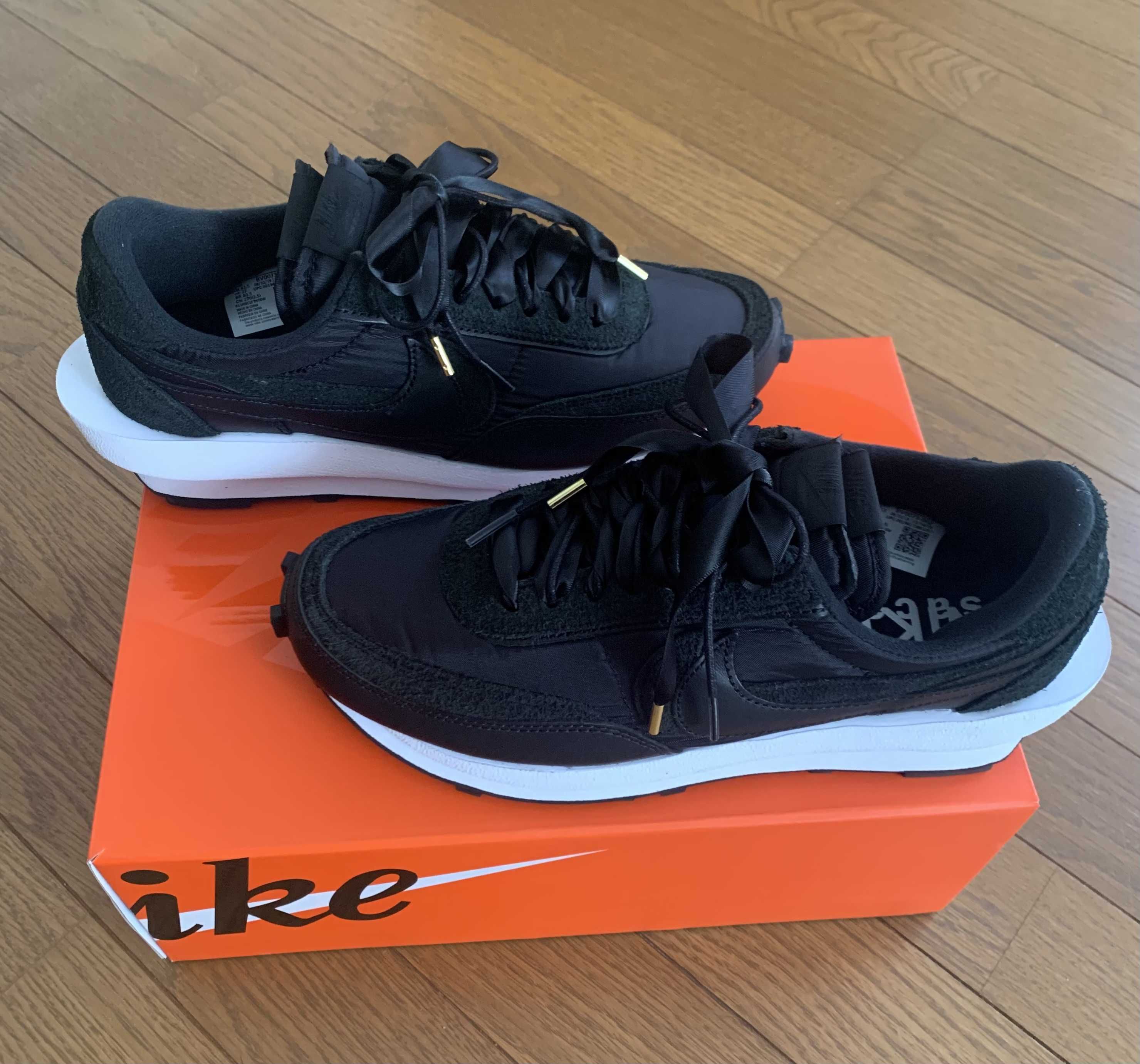 sacai × Nike LDV Waffle "Triple Black"