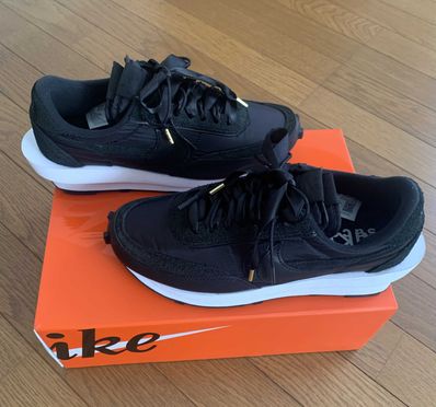 sacai × Nike LDV Waffle "Triple Black"