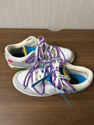 Off-White × Nike Dunk Low "Sail/Neutral Gray"