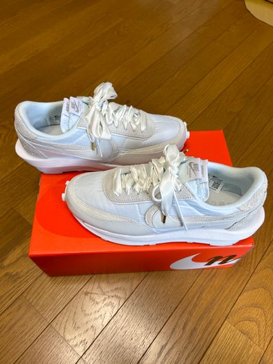 sacai × Nike LDV Waffle "Triple White"