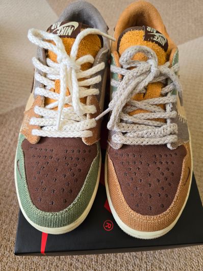 Zion Williamson × Nike Air Jordan 1 Low OG "Flax and Oil Green"
