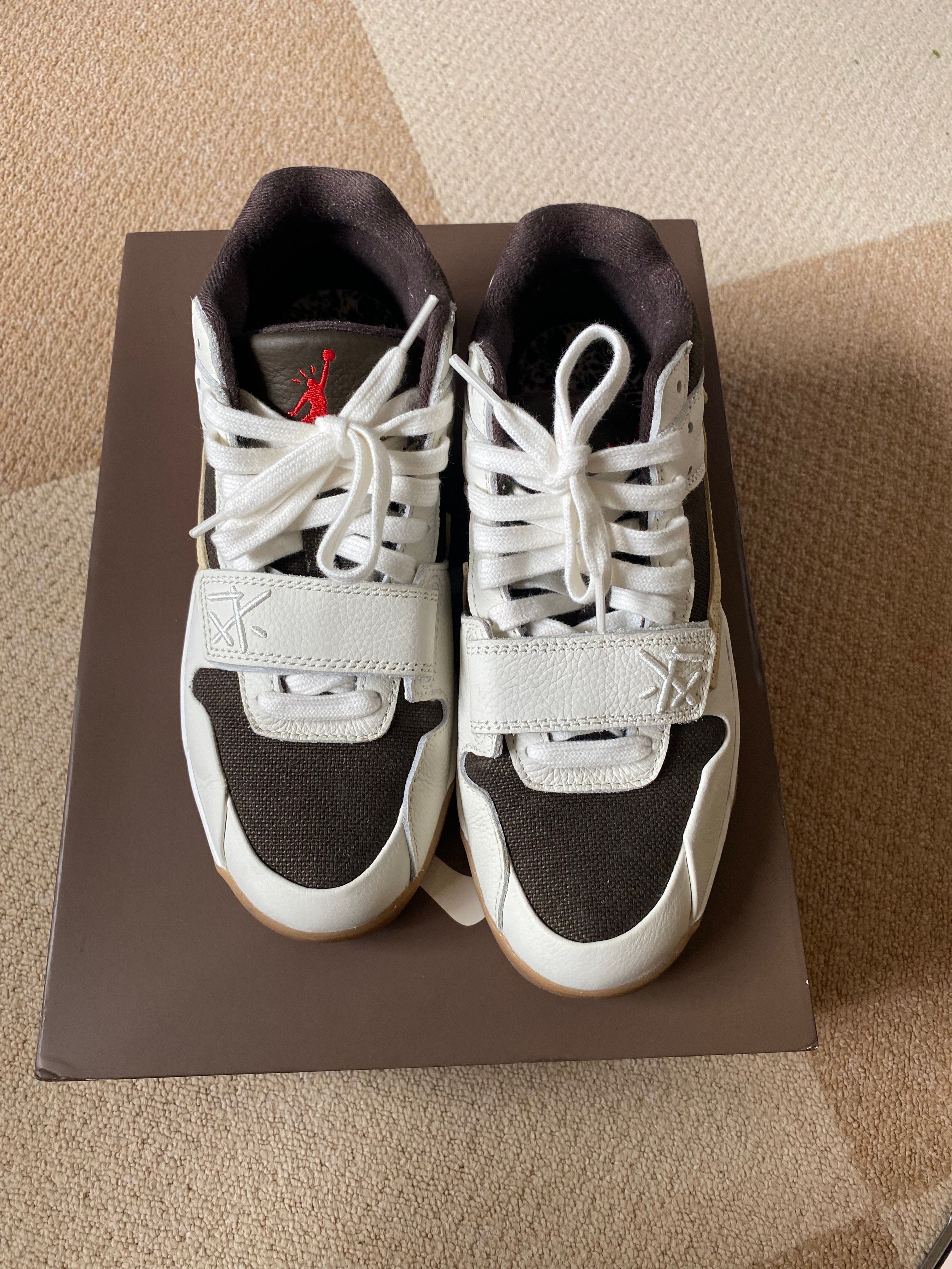 Travis Scott × Nike Jordan Jumpman Jack TR "Sail and Dark Mocha"