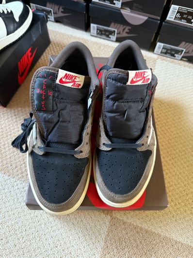 Travis Scott × Nike Air Jordan 1 Low OG SP-T "Black/Dark Mocha"
