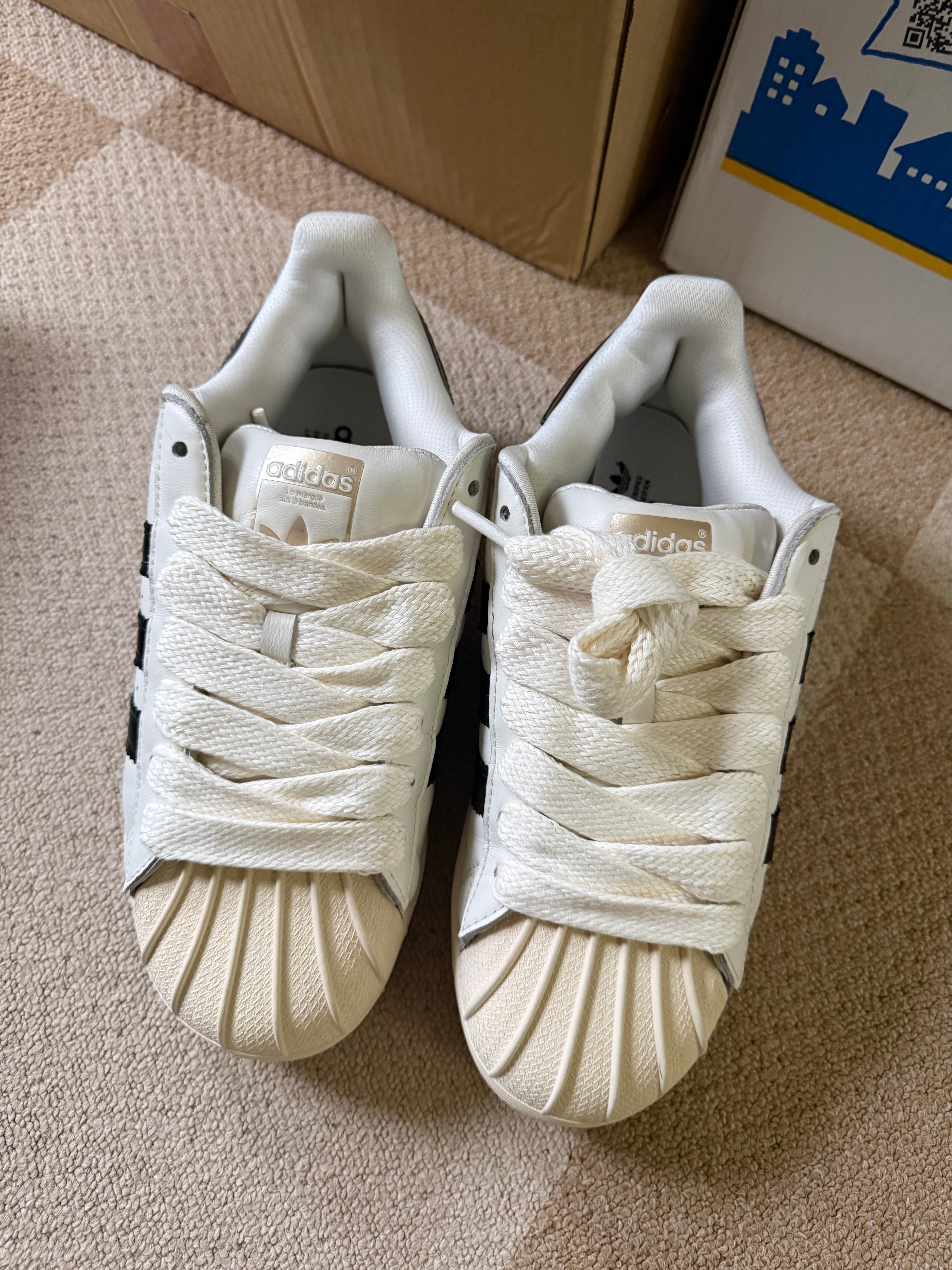 Pharrell Williams × adidas Superstar 92 "Core White/Cream White/Core Black"