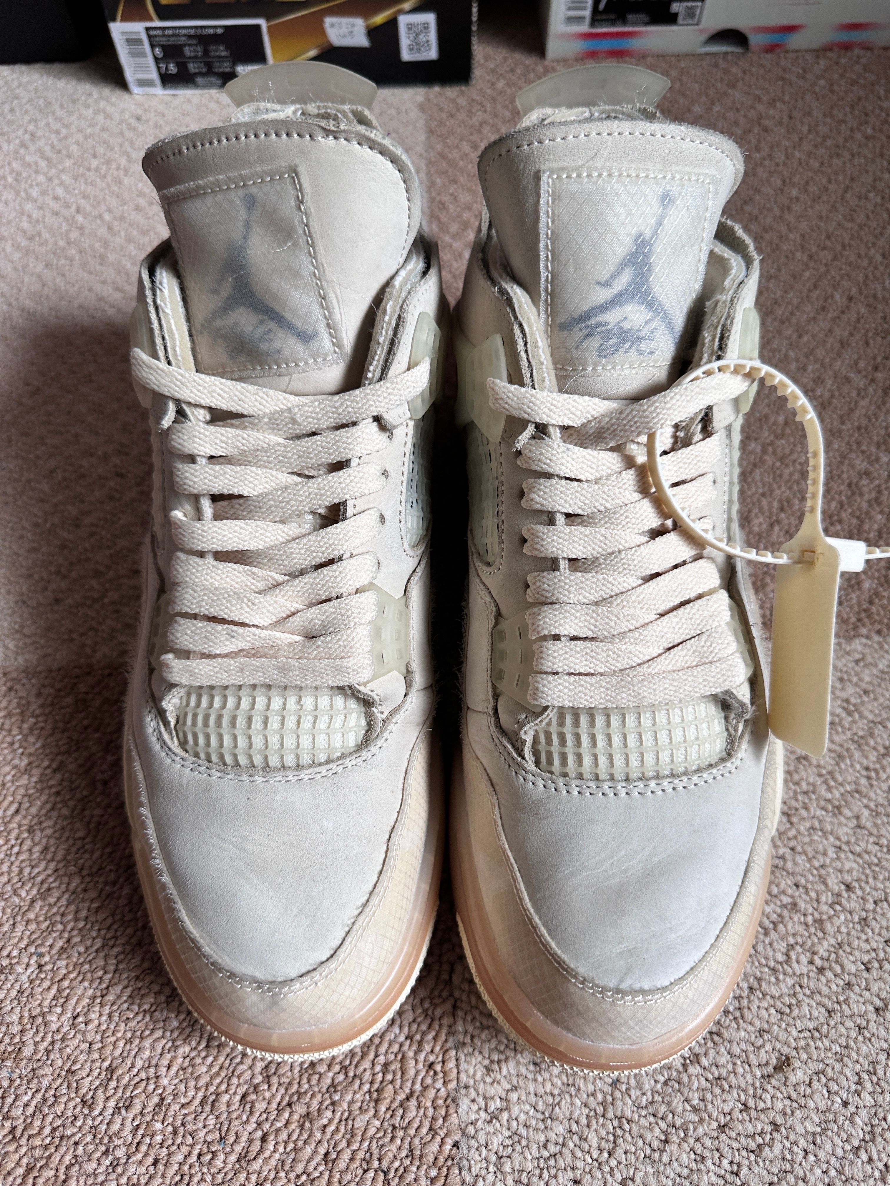 Off-White × Nike Women's Air Jordan 4 SP "Sail"