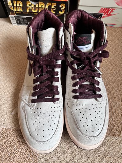 A Ma Maniere × Nike Air Jordan 1 Retro High OG "Sail and Burgundy"