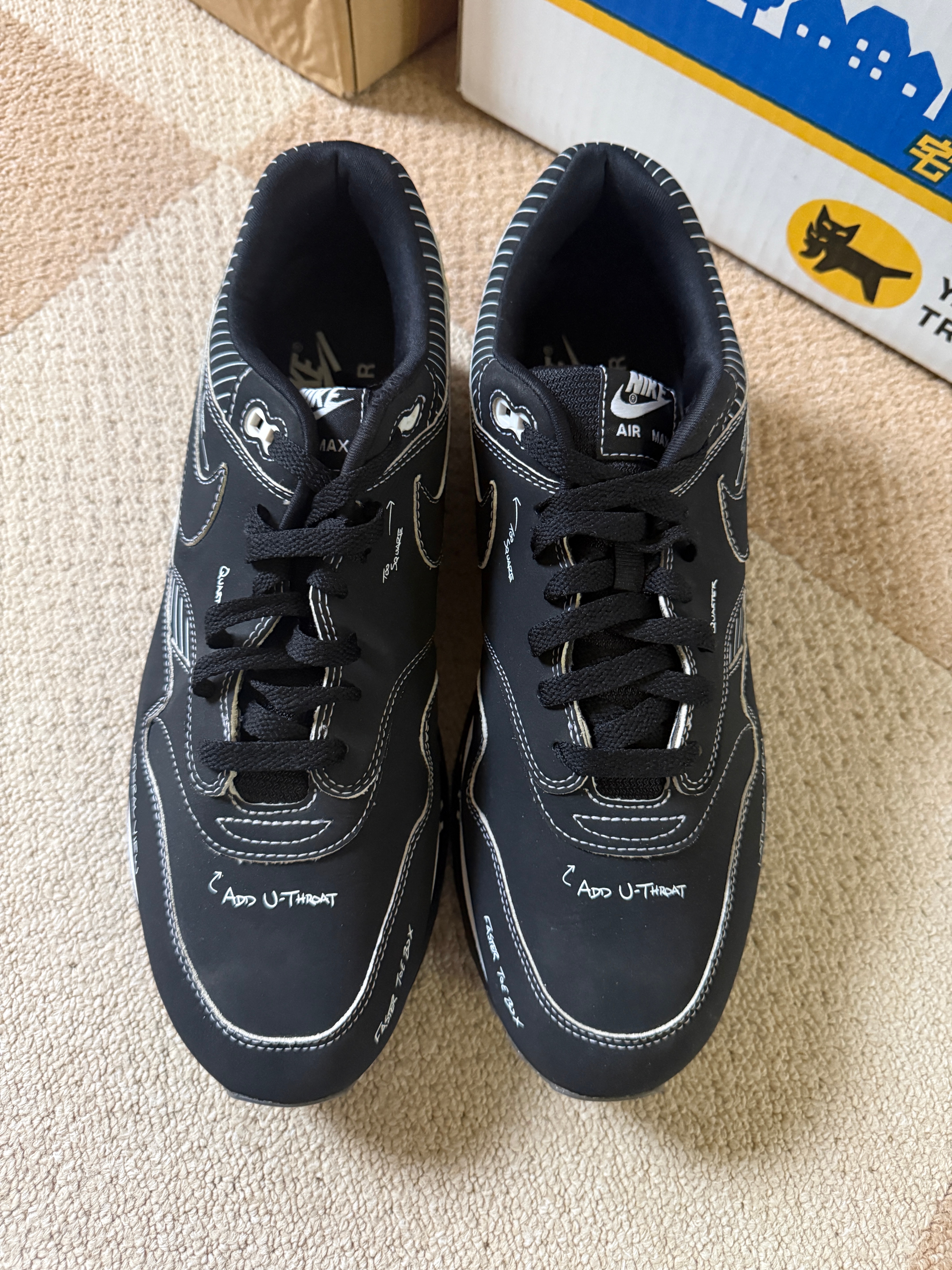 ナイキ エアマックス1 ティンカー スキマティック ブラック